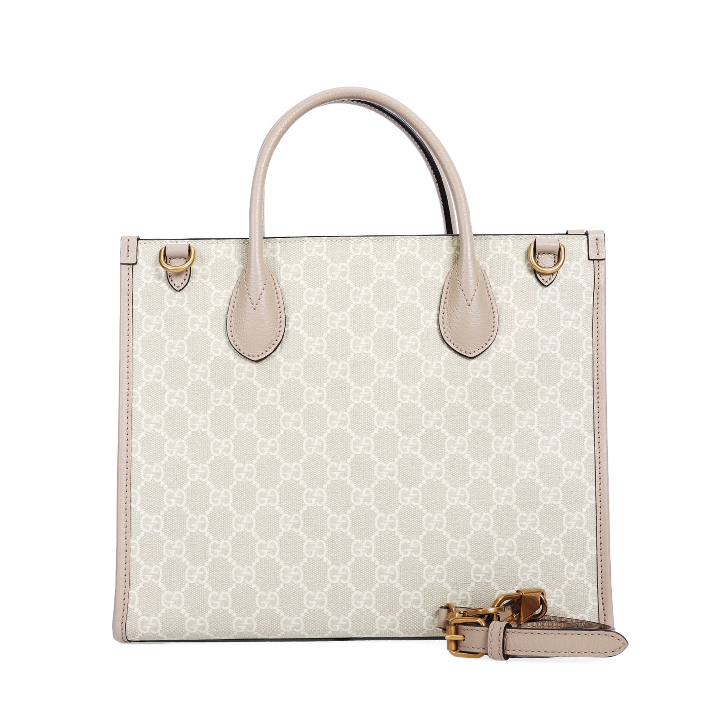 Pre-Owned Gucci GG Supreme Beige Coated Canvas Shoulder Bag 35745906