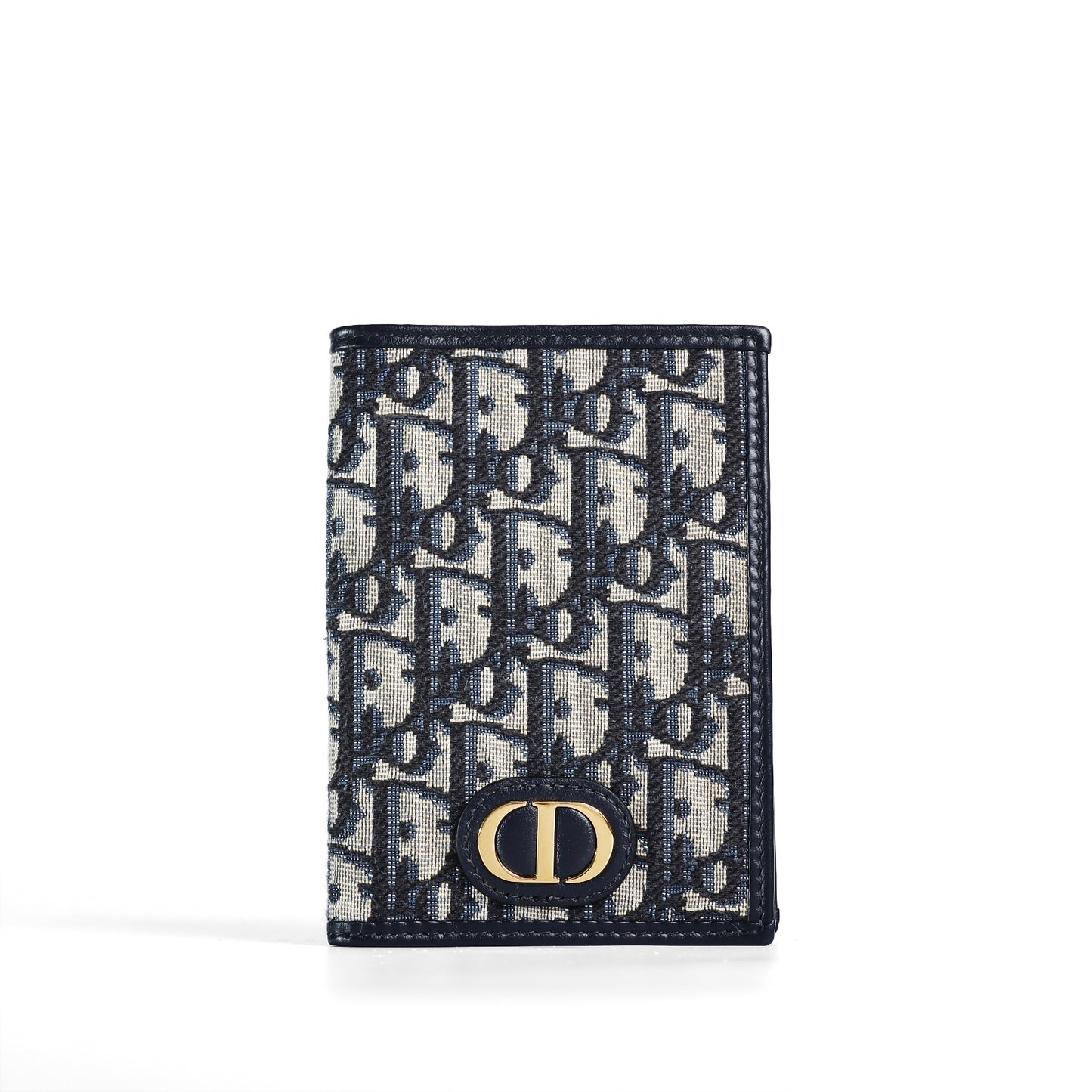 Pre‑Owned Dior 30 Montaigne Dark Blue Oblique canvas Wallet 35750334