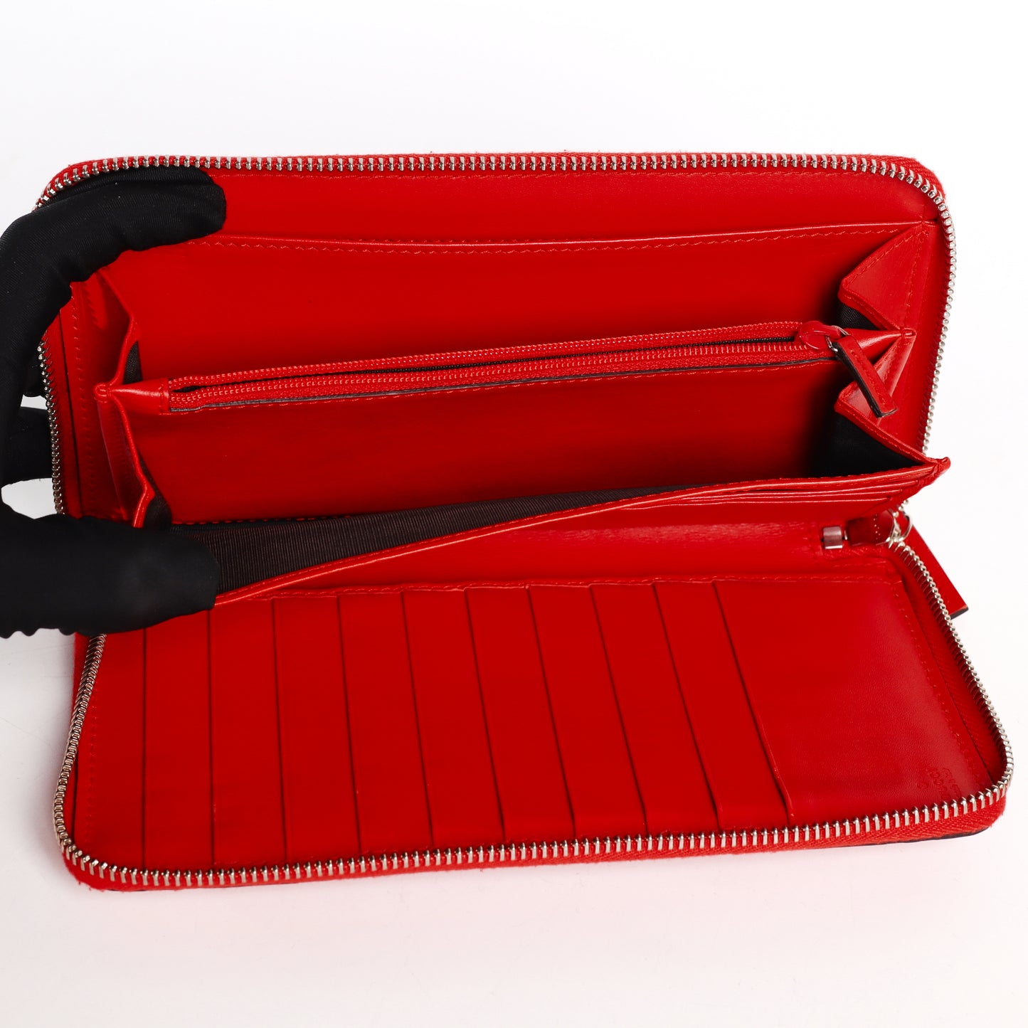 Pre-Owned Gucci Signature Red Calfskin Long Wallet 37241565