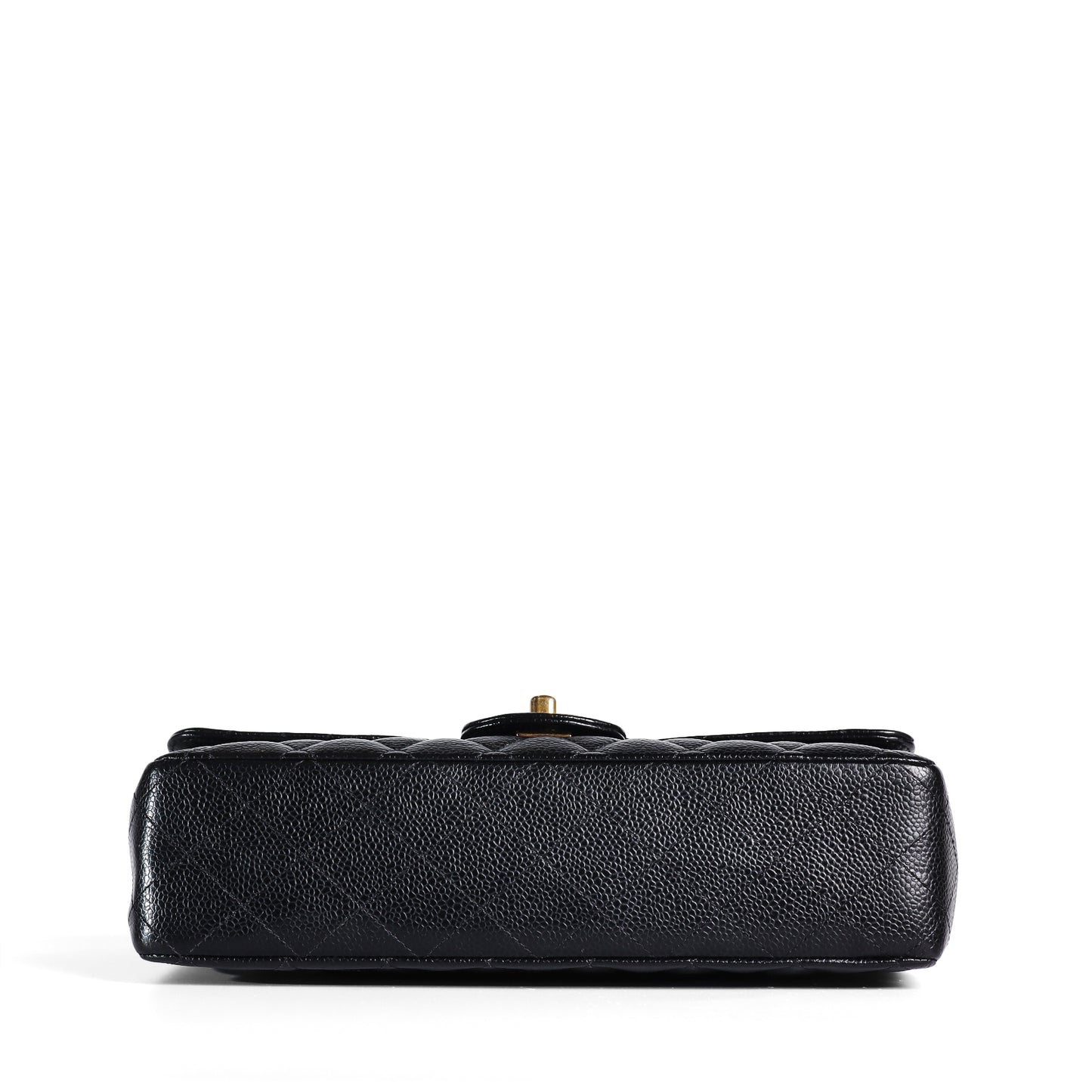 Pre-Owned Chanel Classic Flap Medium Black Quilted Calfskin Leather Crossbody Bag 37341015
