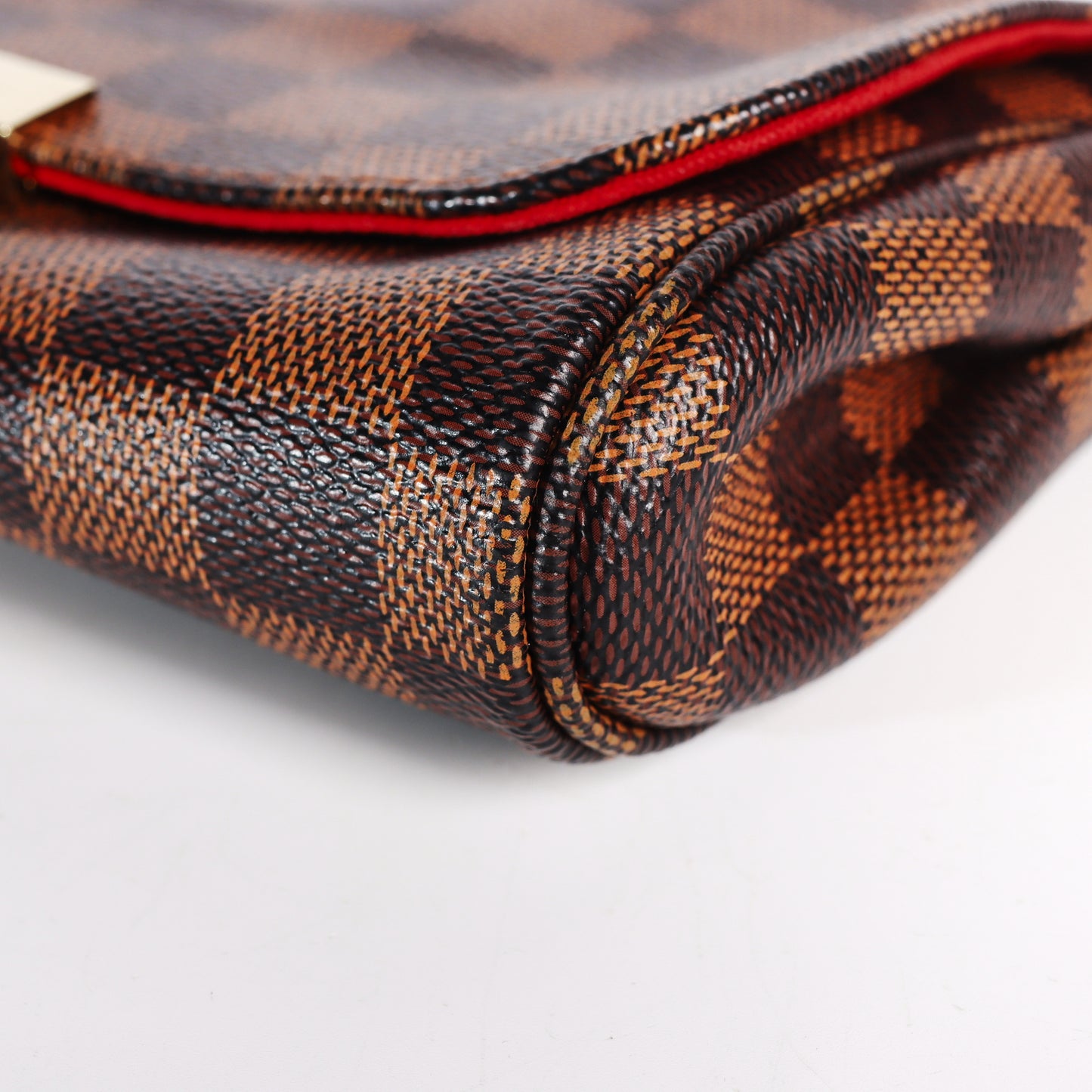 Pre-Owned Louis Vuitton Favorite Damier Ebene Brown Coated Canvas Shoulder Bag 37639758