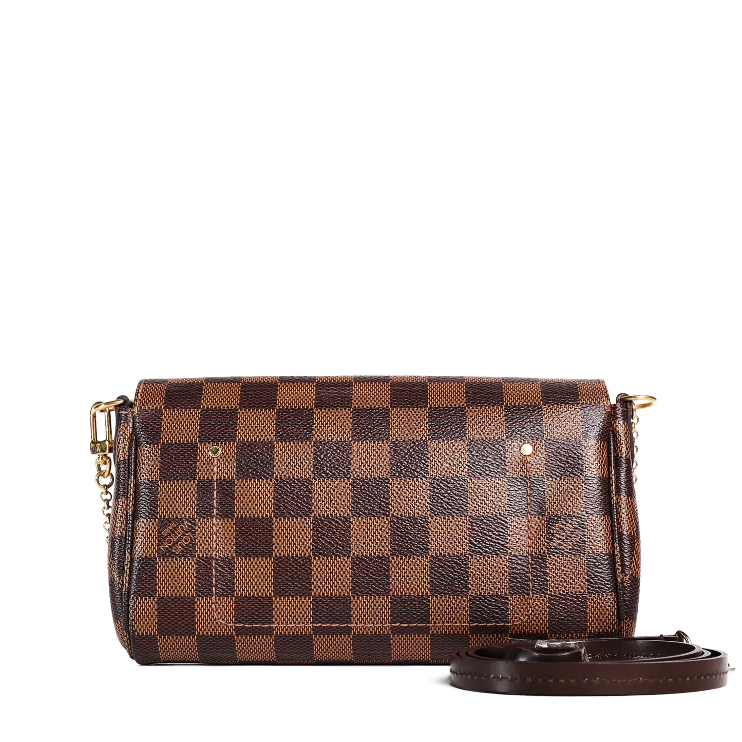 Pre-Owned Louis Vuitton Favorite Damier Ebene Brown Coated Canvas Shoulder Bag 37639758