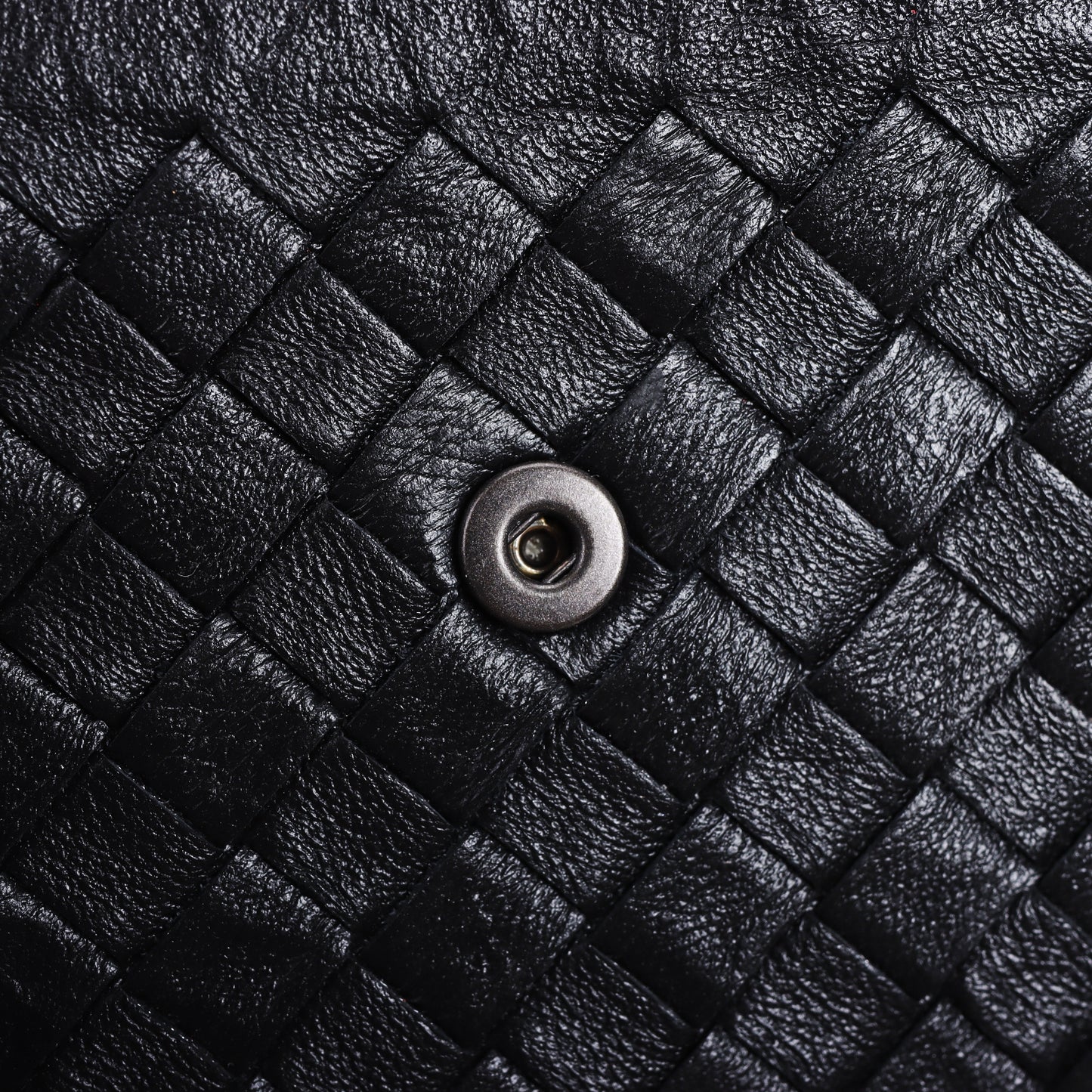 Pre-Owned Bottega Veneta Intrecciato Black Calfskin Long Wallet 37675662