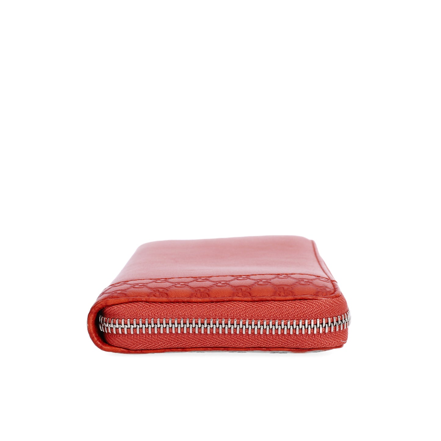 Pre-Owned Gucci Shima Orange Calfskin Long Wallet 38181727