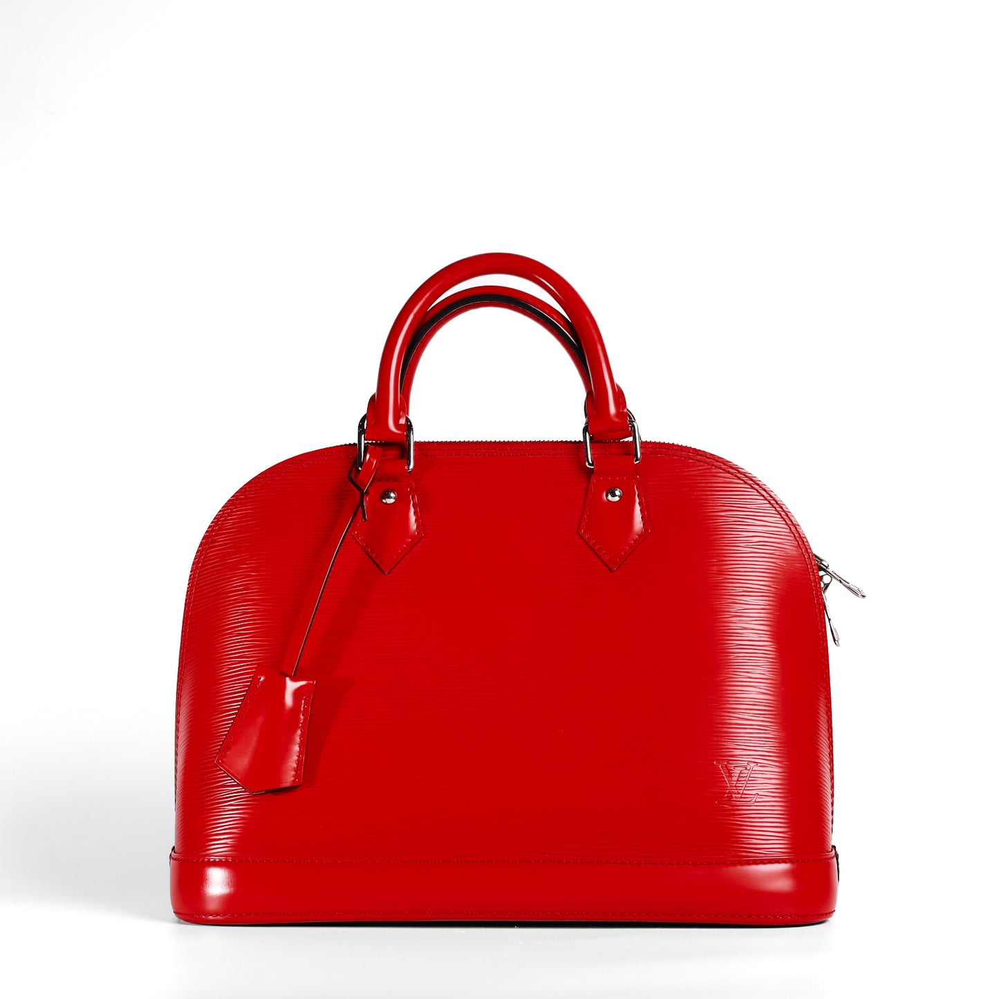 Pre-Owned Louis Vuitton Red Epi Leather Alma PM Tote Bag 38863539