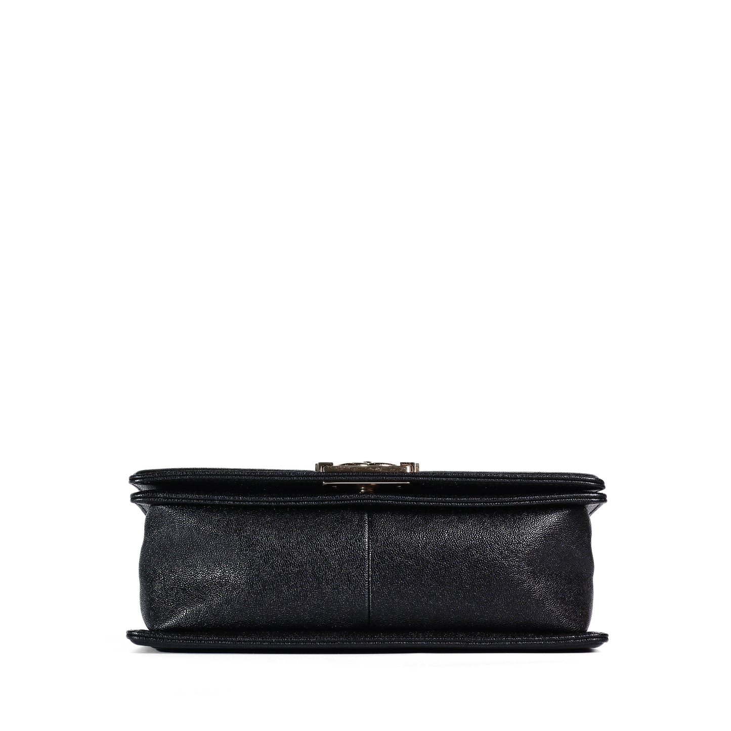 Pre-Owned Chanel Le Boy Medium Black Calfskin Crossbody Bag 38908473