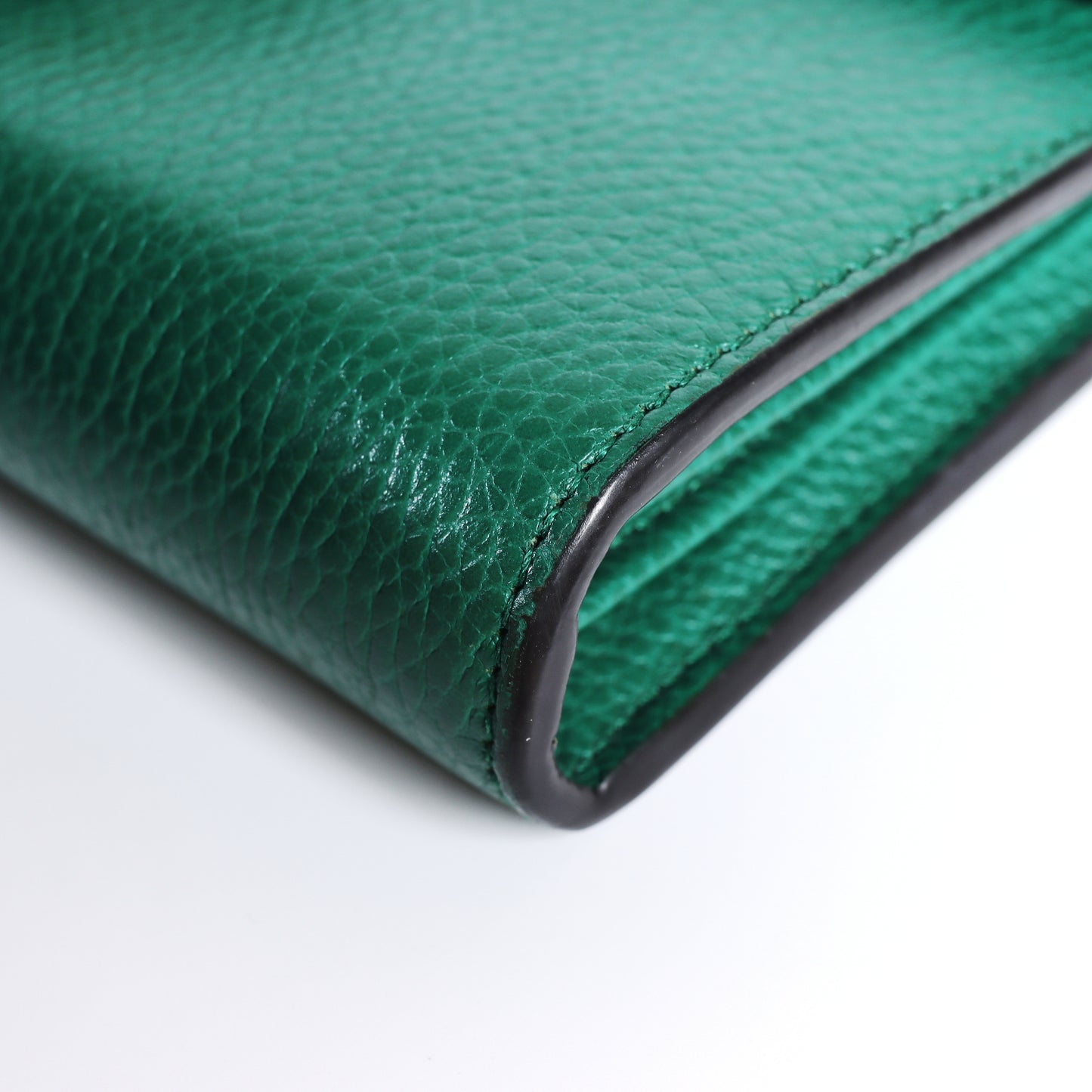 Pre-Owned Gucci Dionysus WOC Green Grained Leather Crossbody Bag 41213126