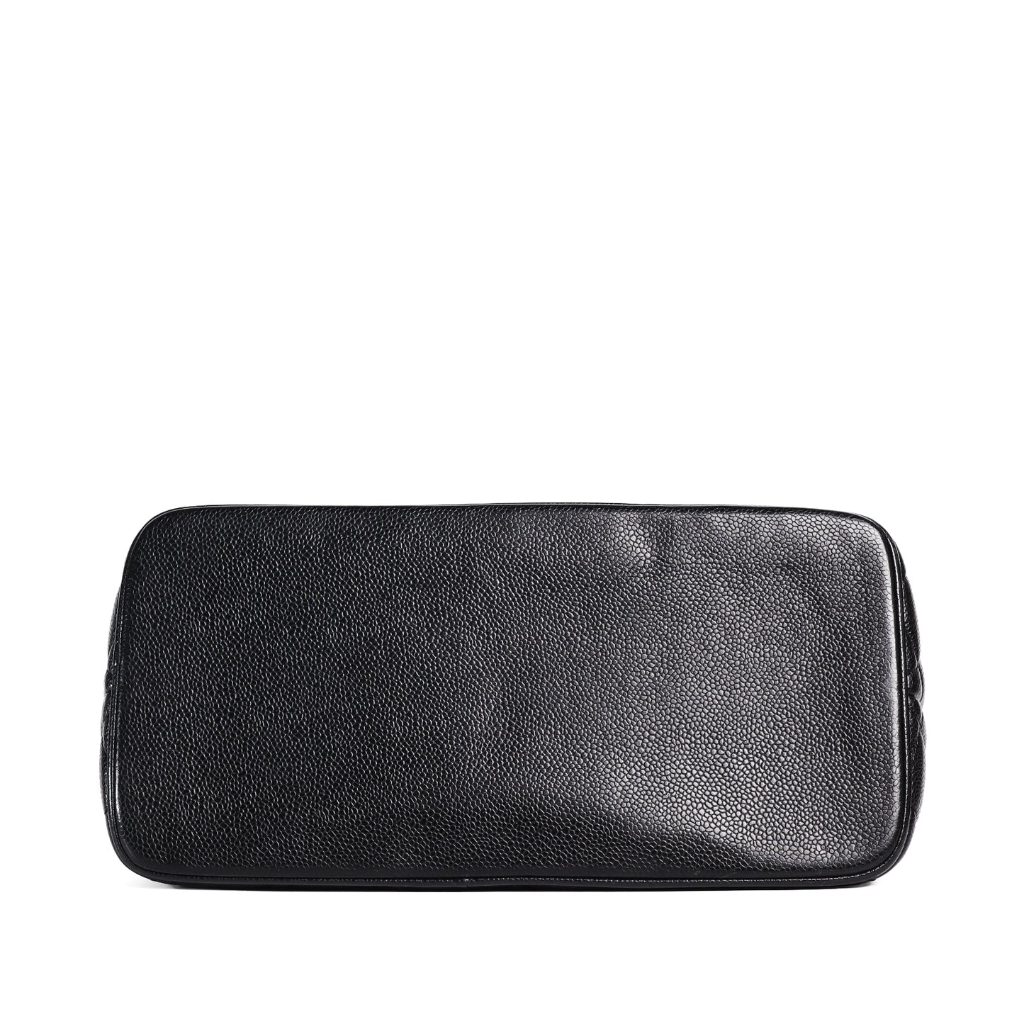 Pre-Owned Chanel Hilton Black Calfskin Top Handle Bag 41504407