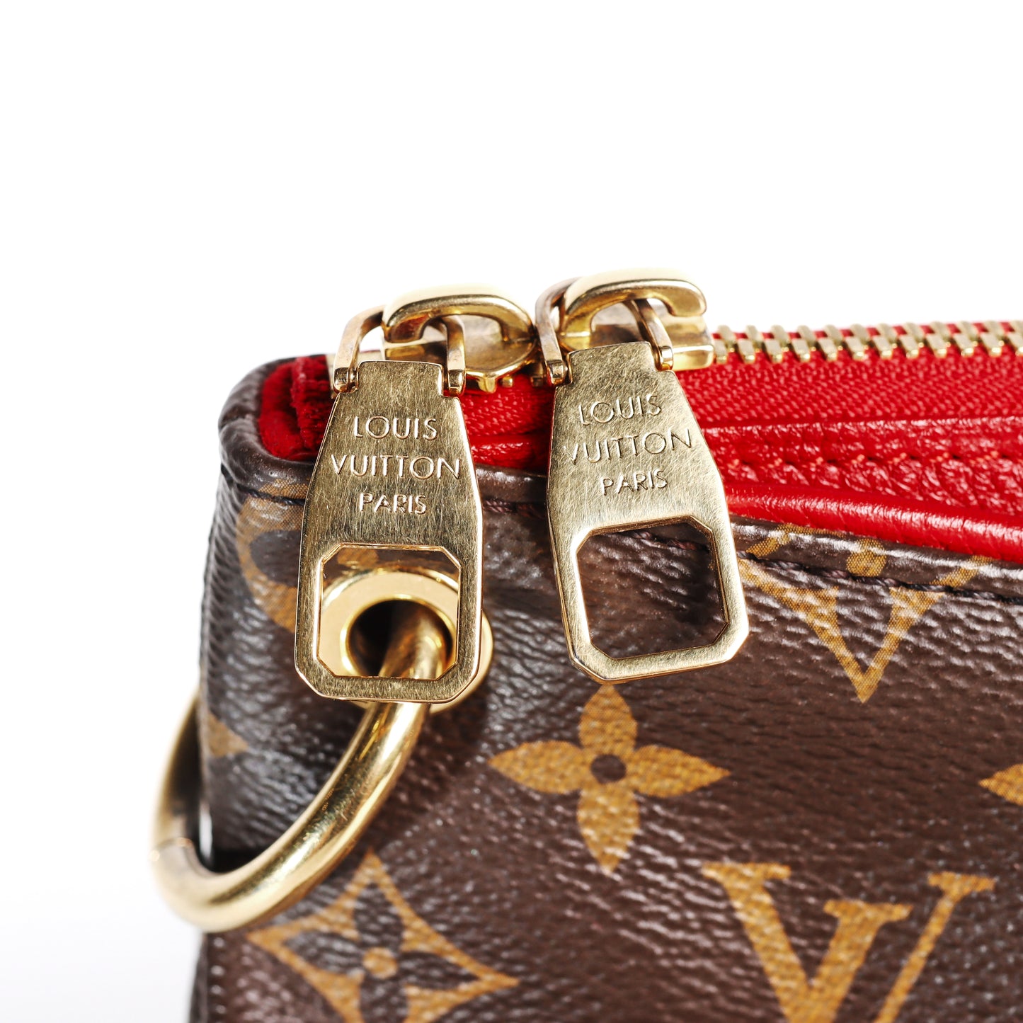 Pre-Owned Louis Vuitton Pallas MM Monogram Brown Coated Canvas Shoulder Bag 43120706