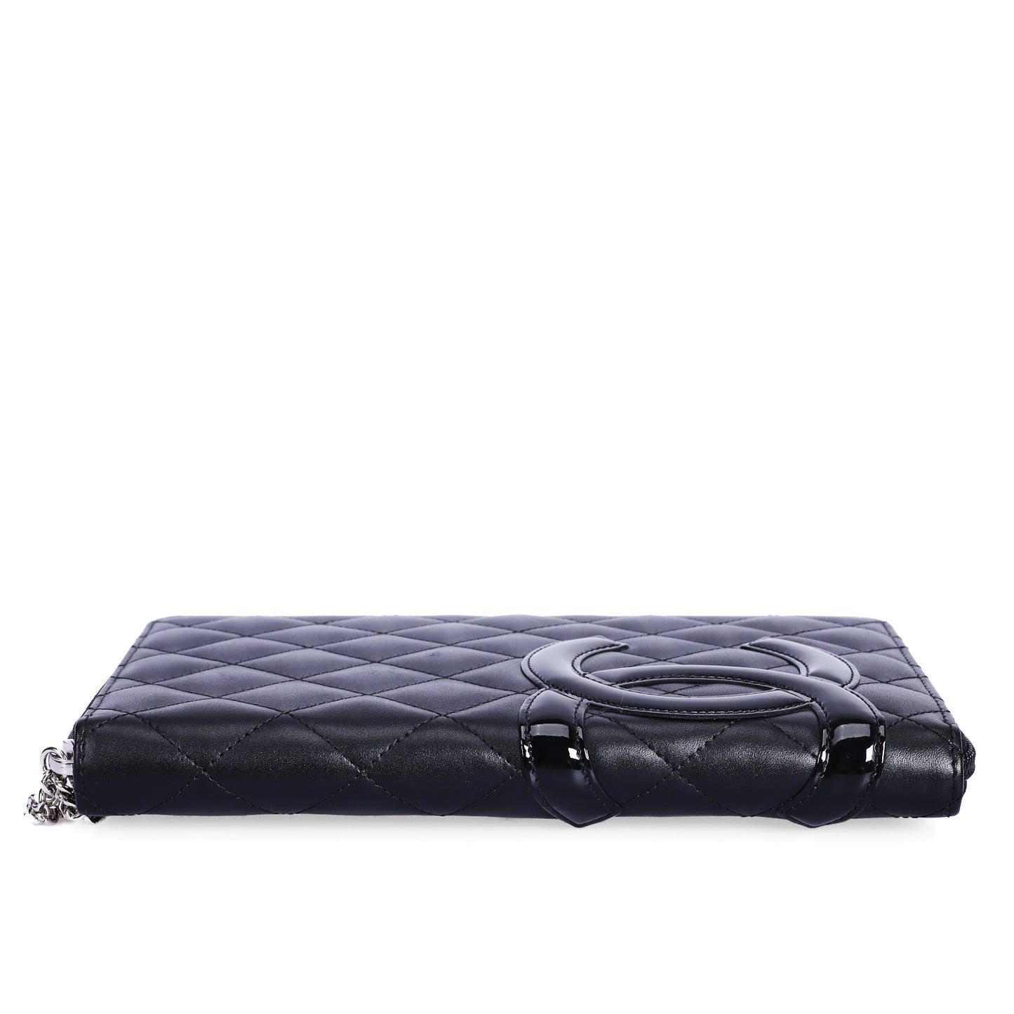 Pre-Owned Chanel Cambon Black Quilted Calfskin Leather Long Wallet 43719167
