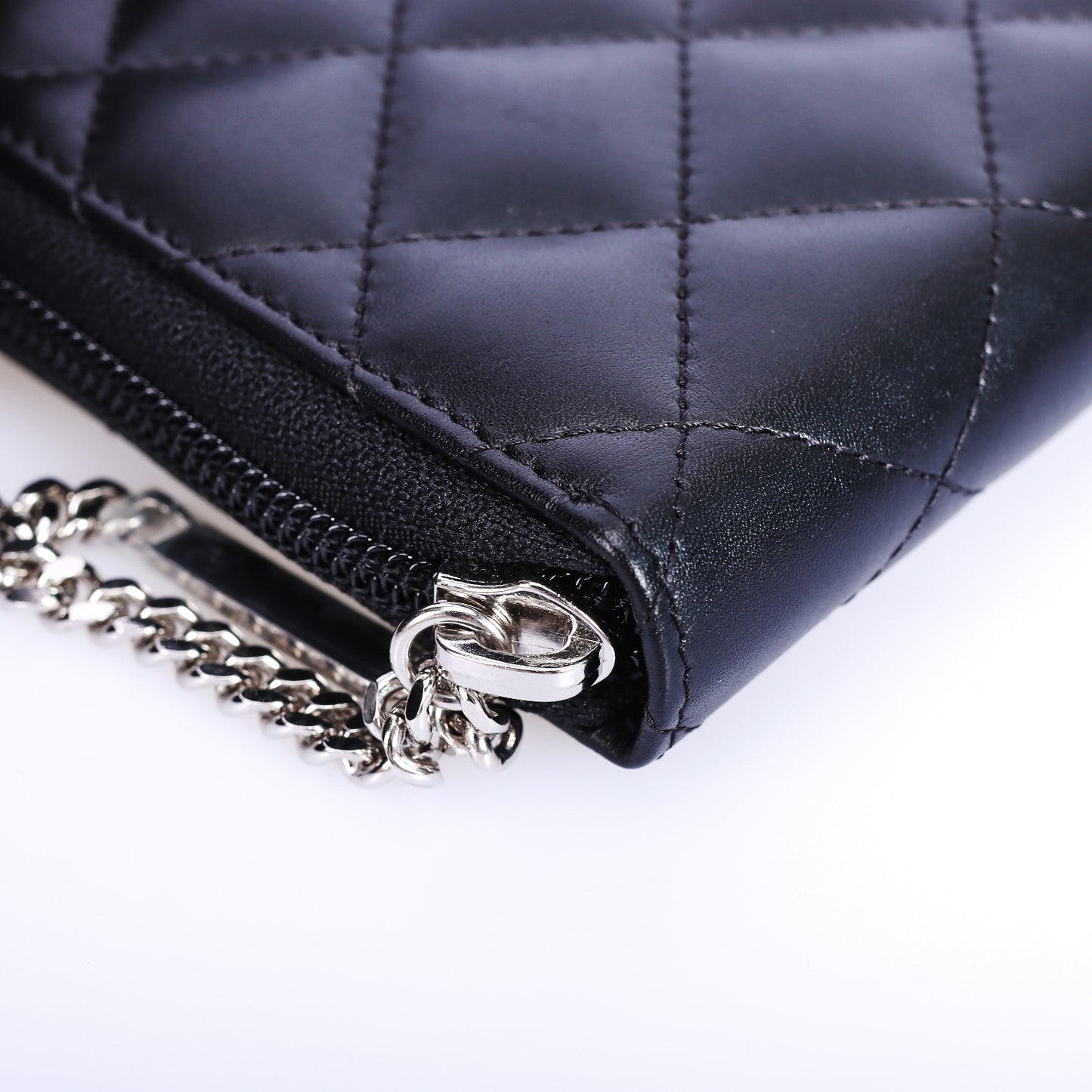Pre-Owned Chanel Cambon Black Quilted Calfskin Leather Long Wallet 43719167