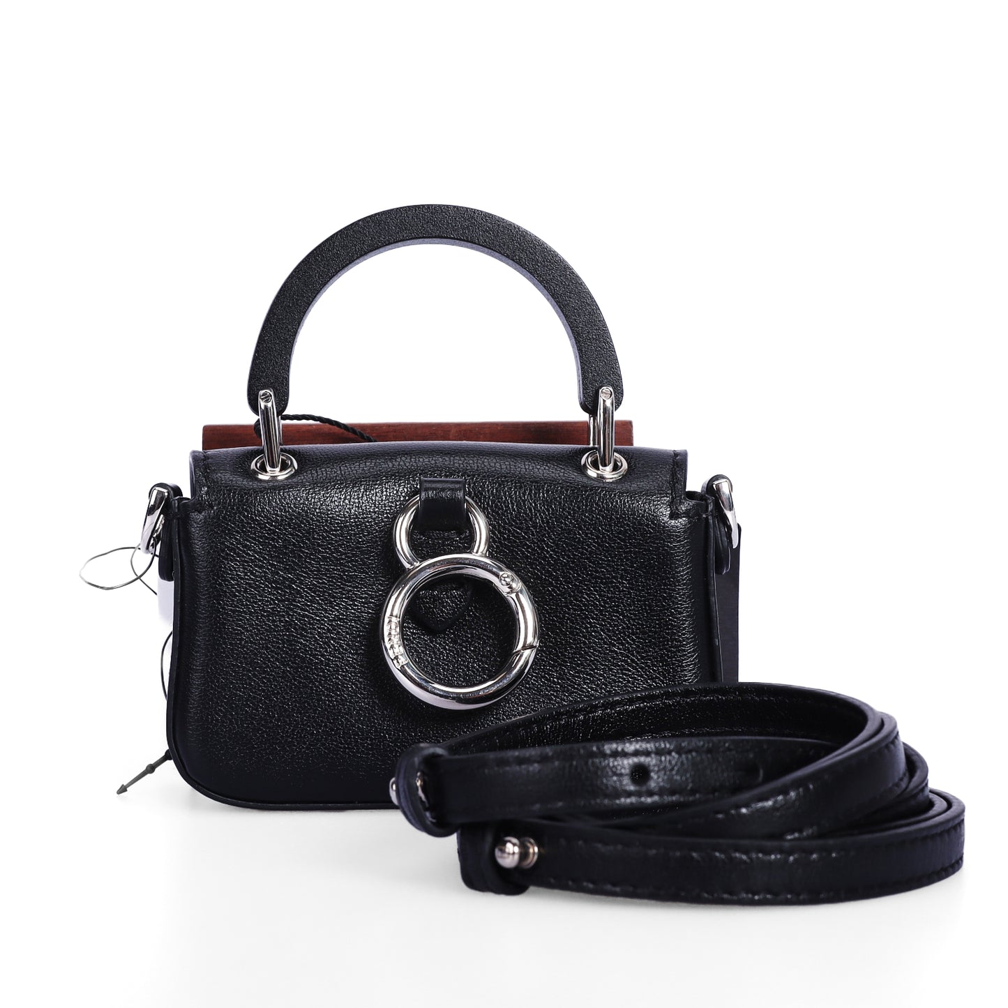 Fendi X MARC JACOBS Baguette Nano Black Calfskin Crossbody Bag 44269059