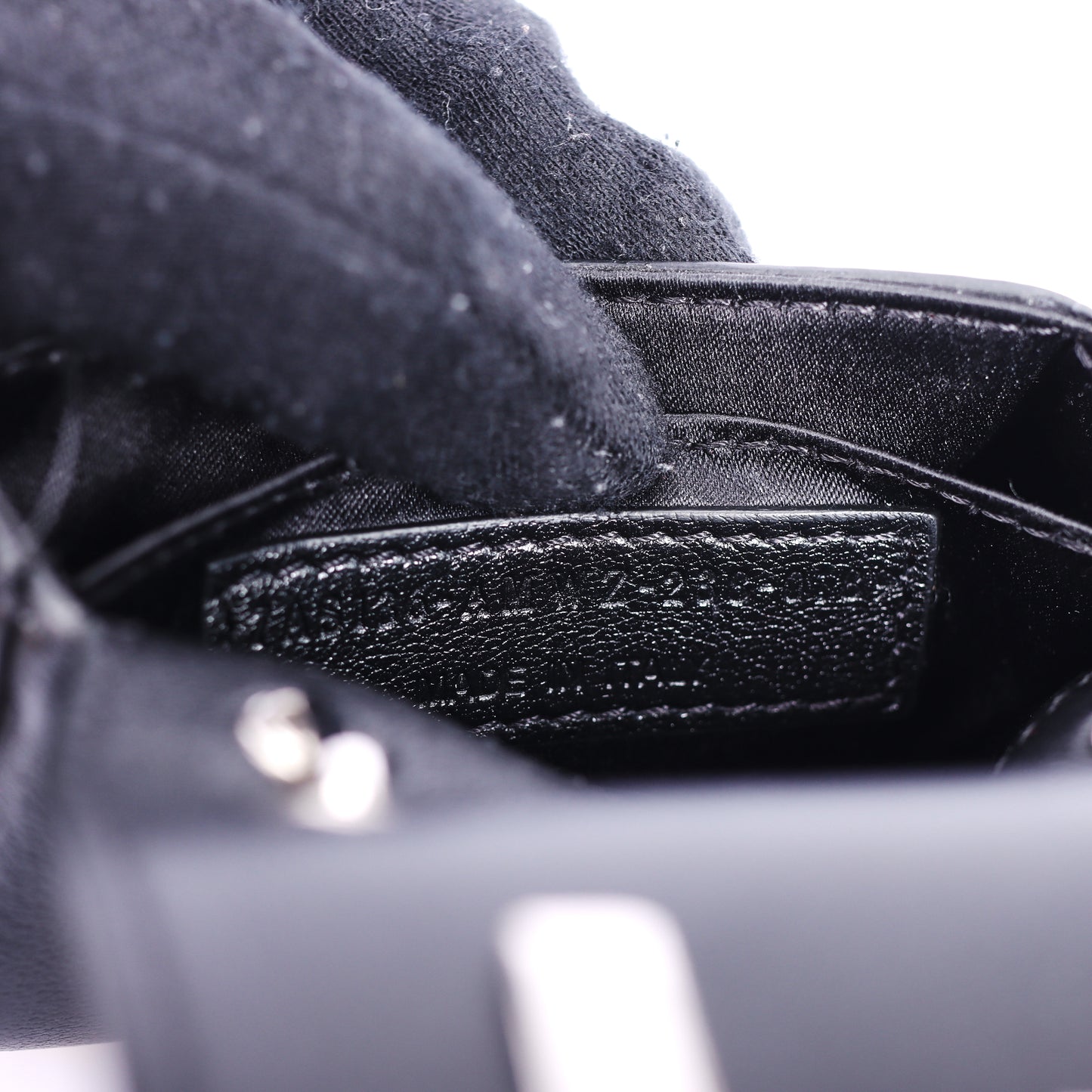 Fendi X MARC JACOBS Baguette Nano Black Calfskin Crossbody Bag 44269059