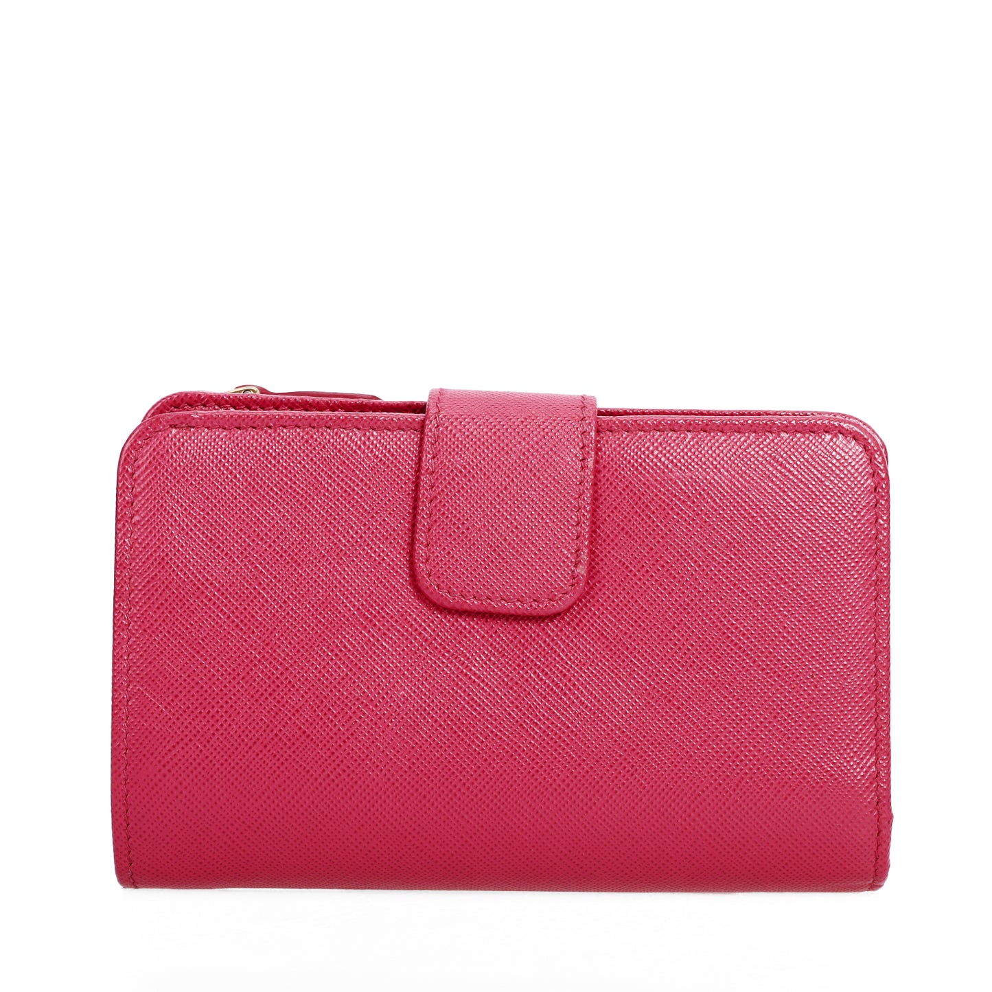 Pre-Owned Prada  Saffiano Fuchsia Calfskin Wallet 44962194