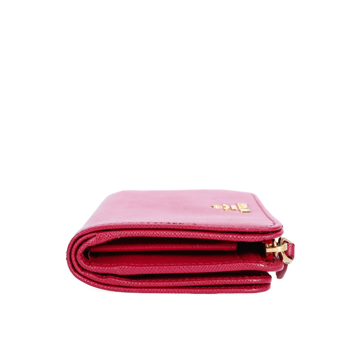 Pre-Owned Prada  Saffiano Fuchsia Calfskin Wallet 44962194