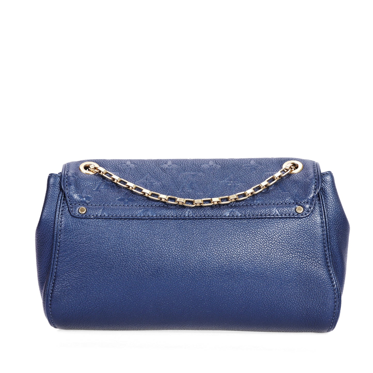 Pre-Owned Louis Vuitton Germain Blue Monogram Empreinte Leather Crossbody Bag 45043185