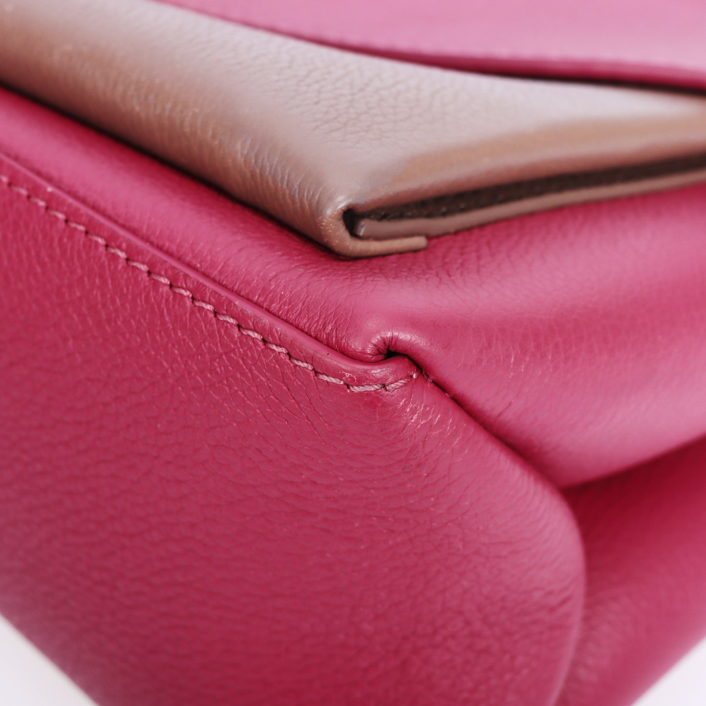 Pre-Owned Louis Vuitton Mylockme Fuchsia Calfskin Shoulder Bag 45092065