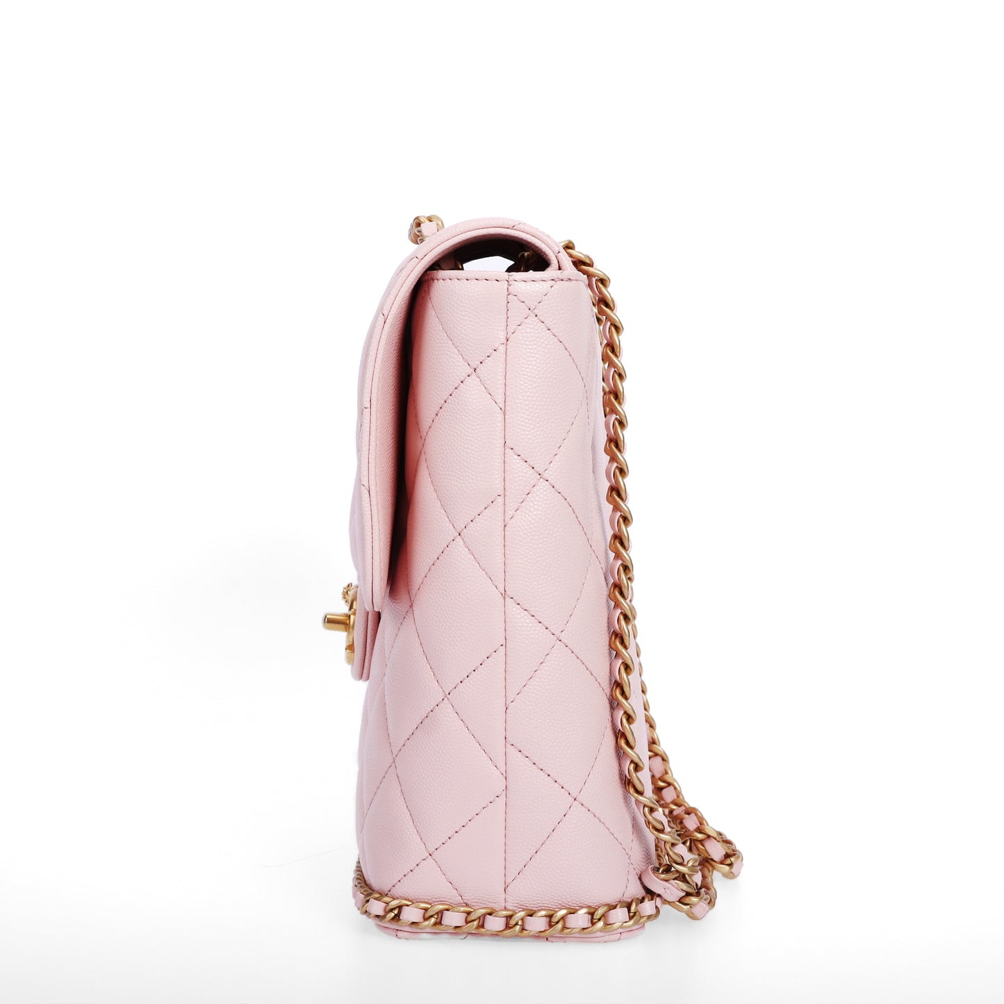 Pre-Owned Chanel Ado Pink Quilted Calfskin Leather Backpack 46723382
