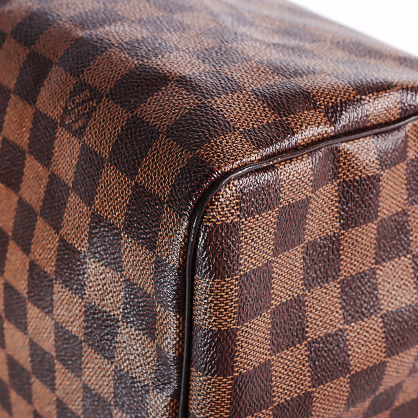 Pre-Owned Louis Vuitton Speedy 30 Brown Coated Canvas Tote Bag 47260321
