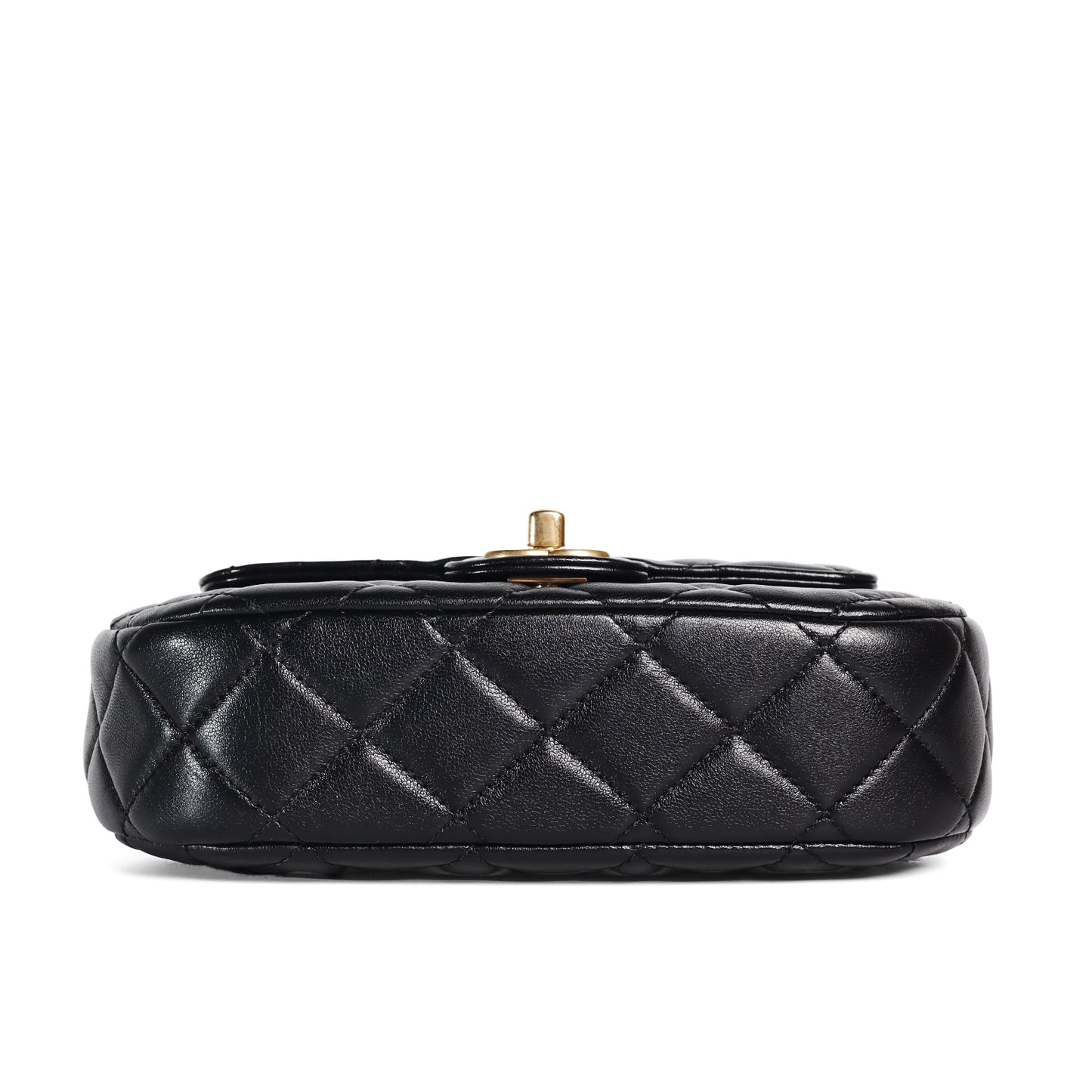 Pre-Owned Chanel 24C Black Lambskin Shoulder Bag 48126098 L