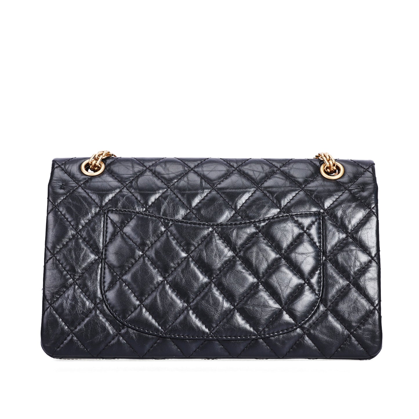 Pre-Owned Chanel Reissue Black Quilted Calfskin Leather Chain Shoulder Bag 48519536
