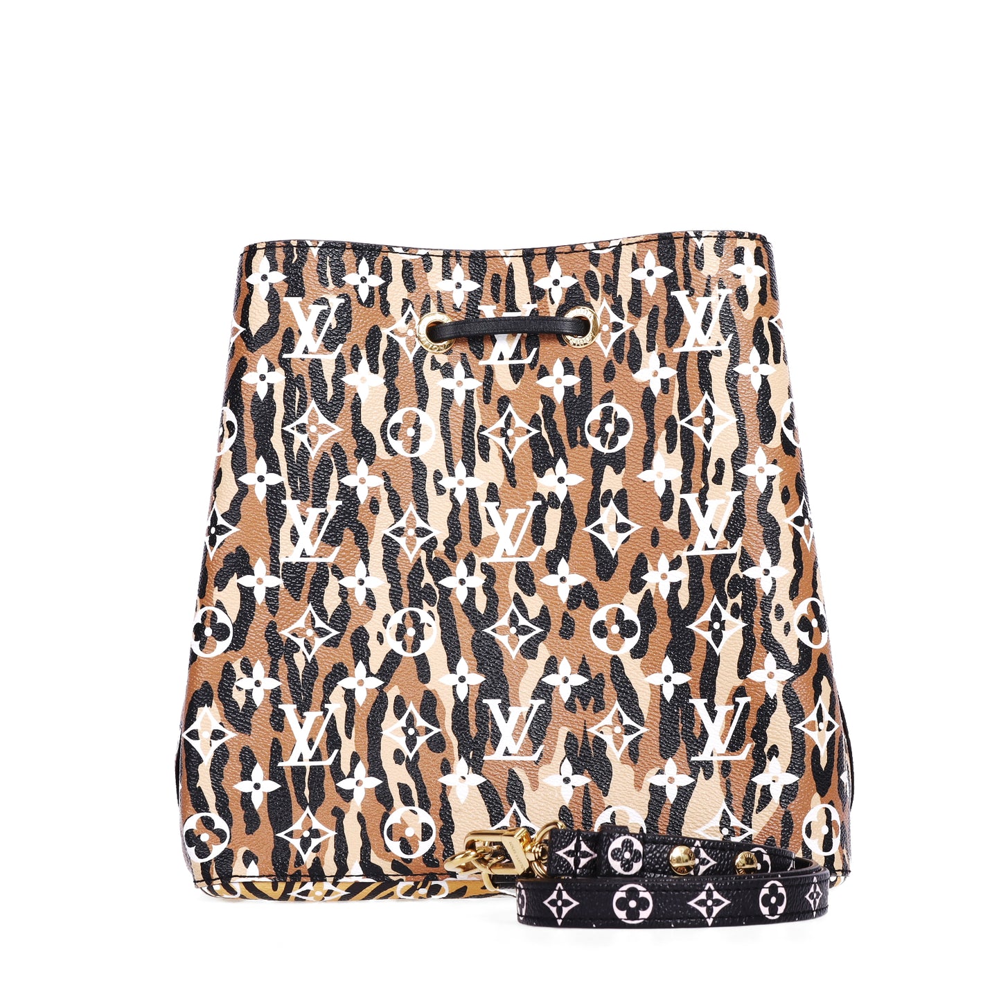 Pre-Owned Louis Vuitton  Jungle NeoNoe Caramel Calfskin Shoulder Bag 48583201