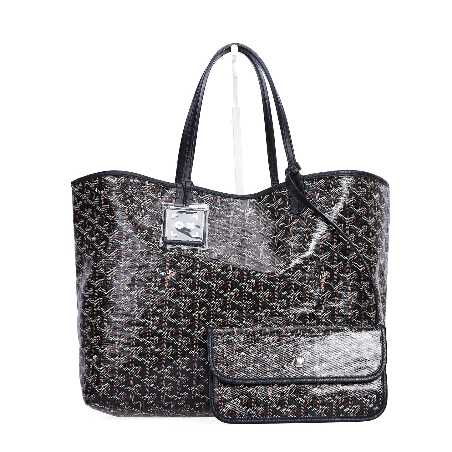 Pre-Owned Goyard Saint Louis Black Coated Canvas Top Handle Bag 49664840