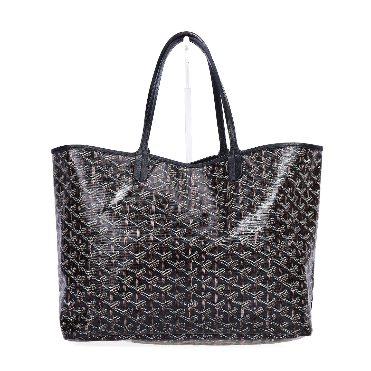 Pre-Owned Goyard Saint Louis Black Coated Canvas Top Handle Bag 49664840
