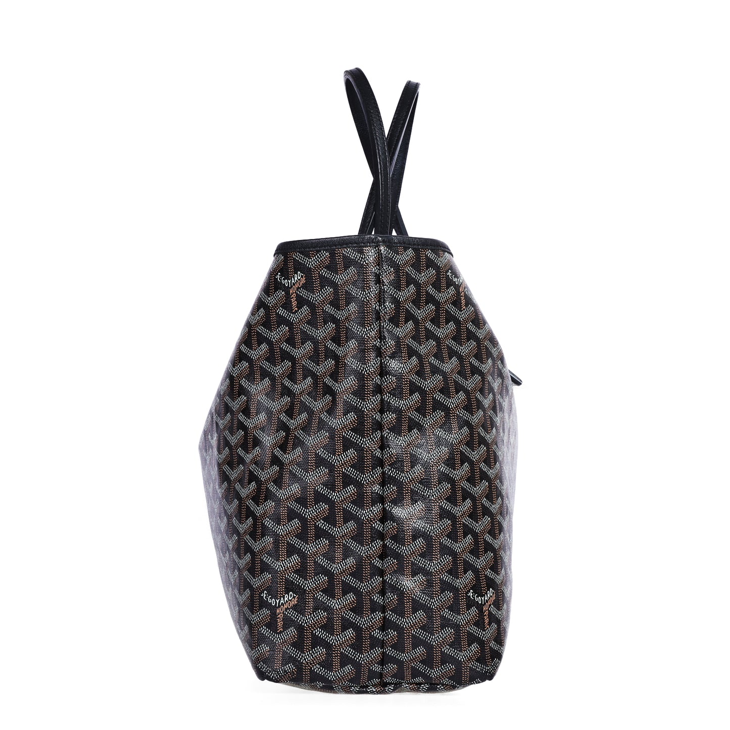 Pre-Owned Goyard Saint Louis Black Coated Canvas Top Handle Bag 49664840