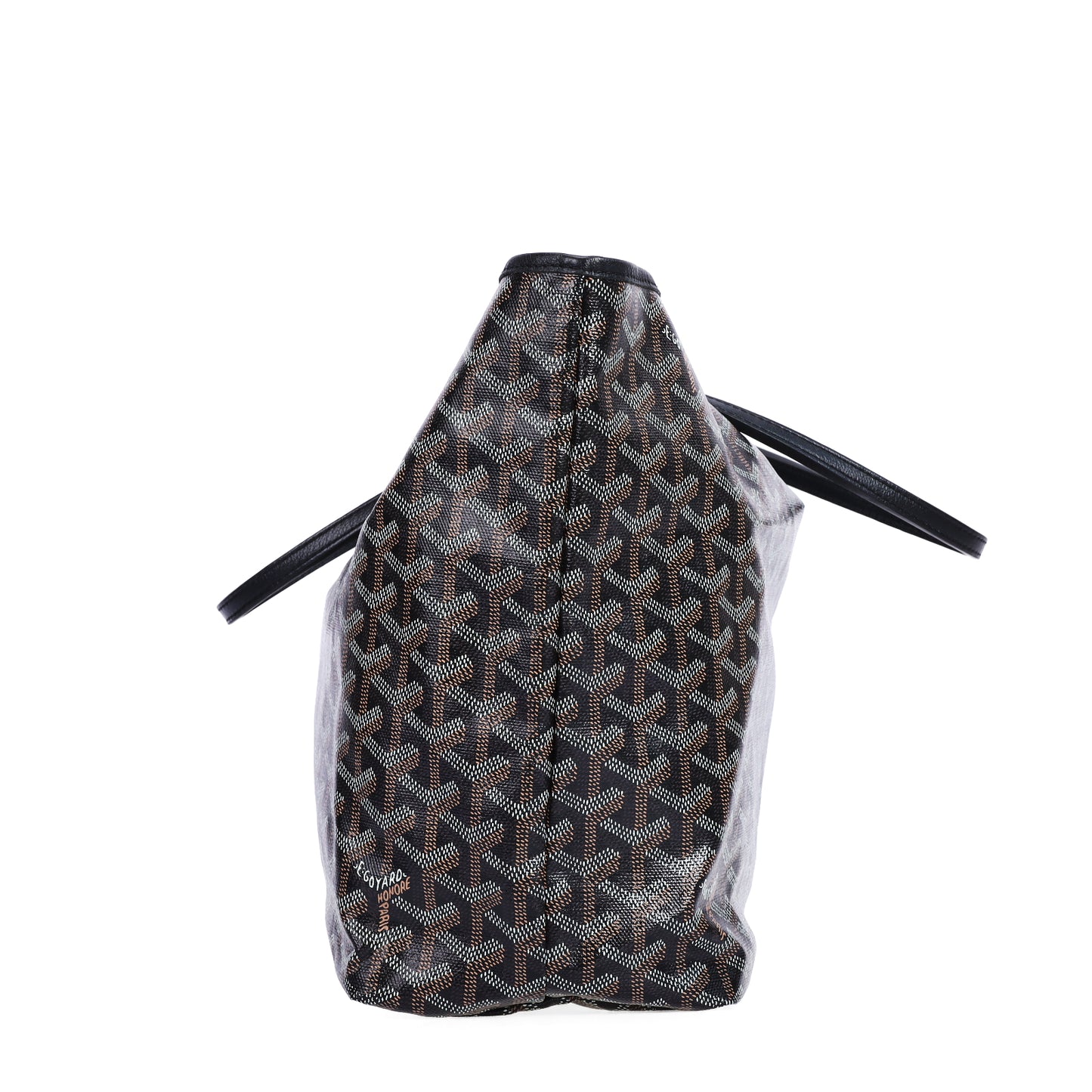 Pre-Owned Goyard Saint Louis Black Coated Canvas Top Handle Bag 49664840