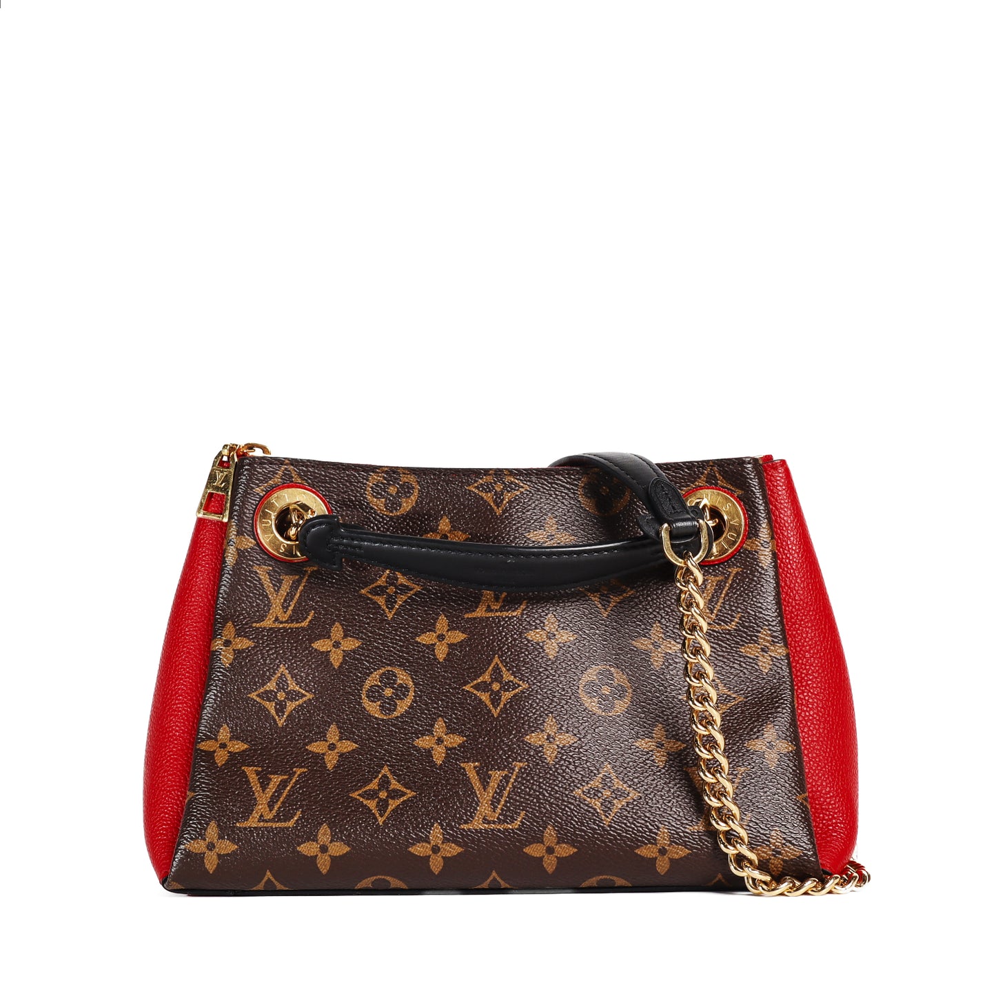 Pre-Owned Louis Vuitton Surène BB Red Monogram Coated Canvas Shoulder Bag 51599048