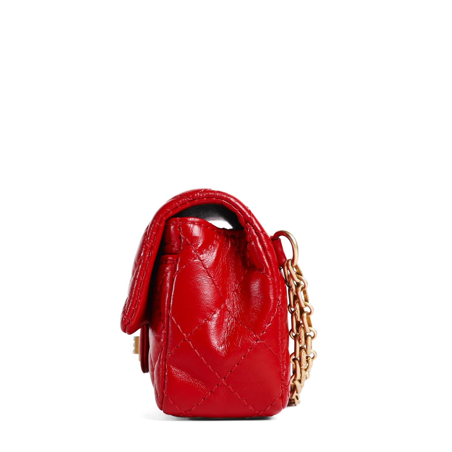 Pre-Owned Chanel Reissue Red Calfskin Shoulder Bag 51727177