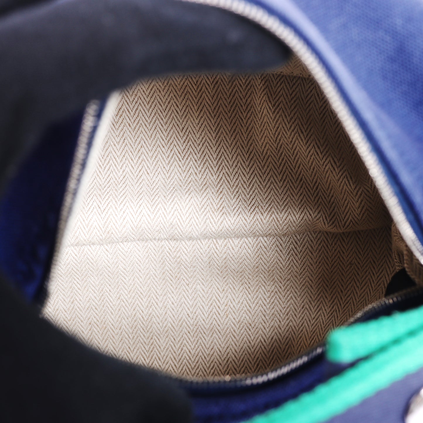 Pre-Owned Hermès Bride-a-Brac Blue Canvas Top Handle Bag 52400618L