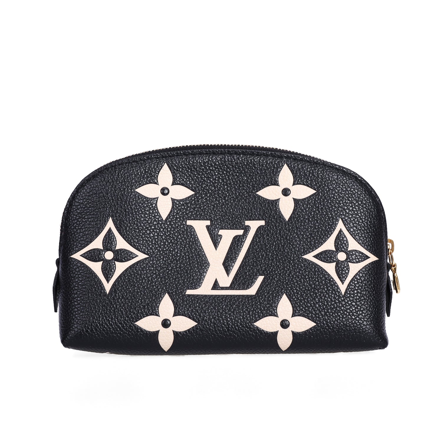 Pre-Owned Louis Vuitton  Cosmetic Pouch Monogram Black Calfskin Leather Clutch Bag 52533104
