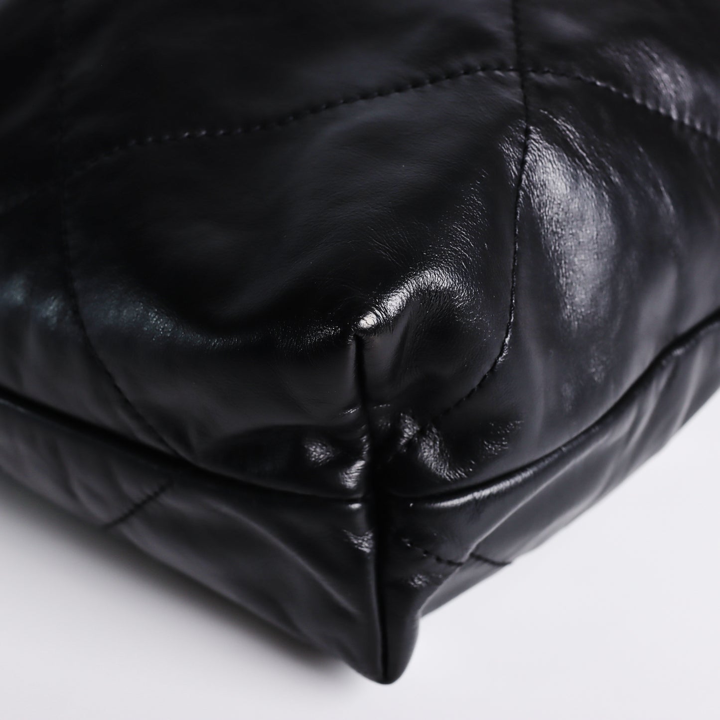 Pre-Owned Chanel Black Lambskin Leather Coco Cabas Shoulder Bag 53148198