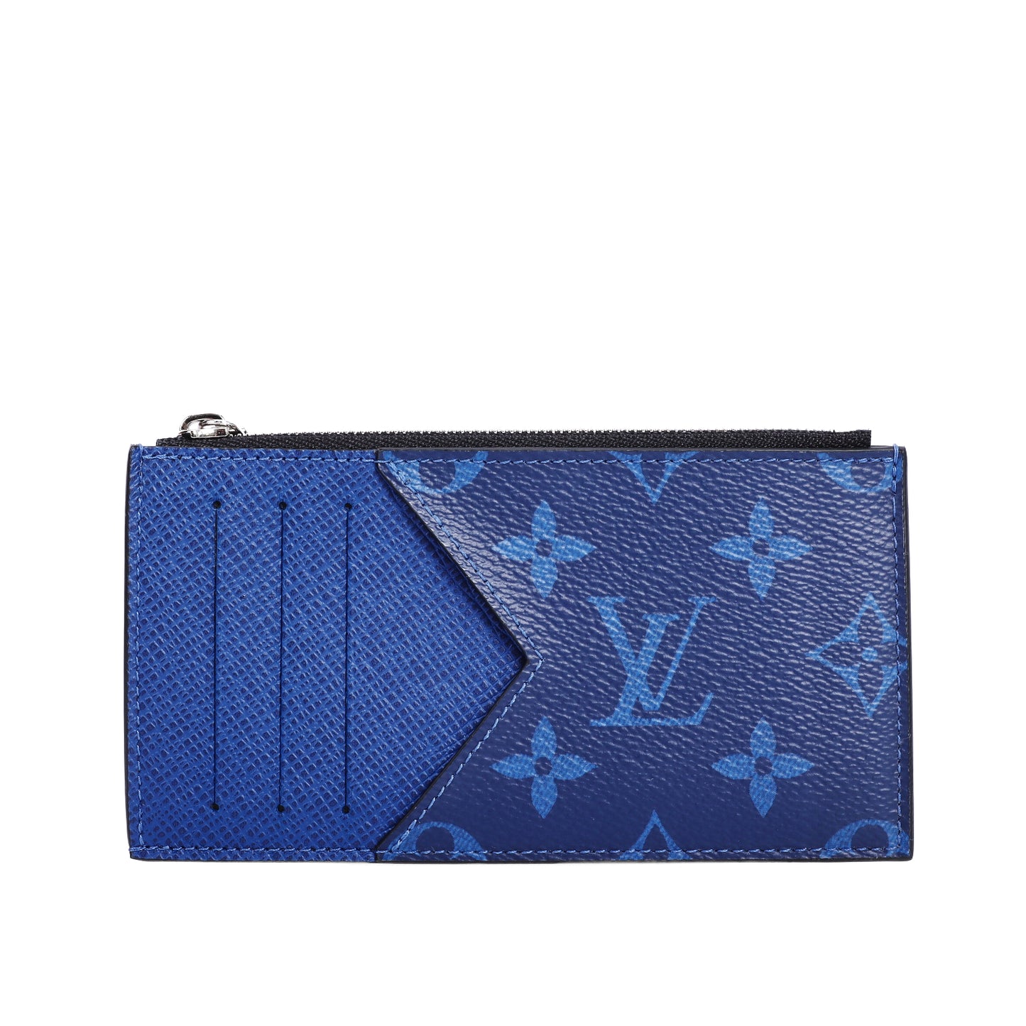 Pre-Owned Louis Vuitton Monogram Cobalt Blue Coated Canvas Card Holder 53281465