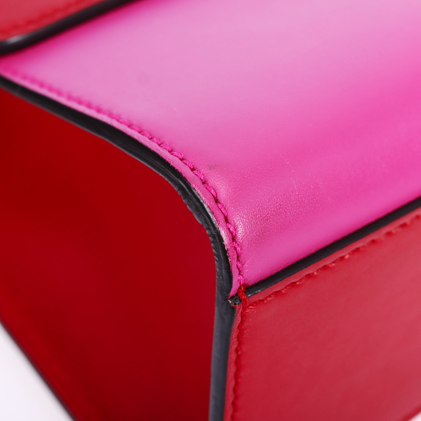 Pre-Owned Gucci Padlock Red Calfskin Leather Shoulder Bag 55127709