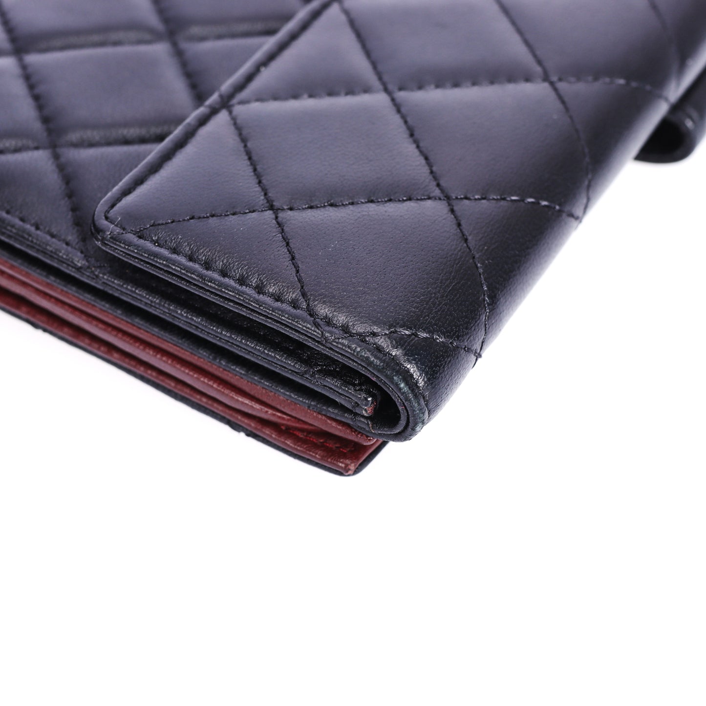 Pre-Owned Chanel Classic Black Lambskin Leather Long Wallet 55598247