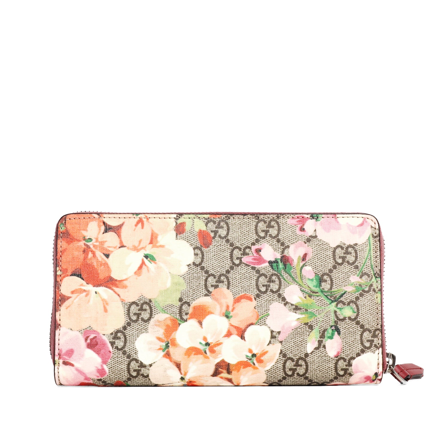 Pre-Owned Gucci GG Blooms Multicolour Coated Canvas Zip-Around Wallet 57217809