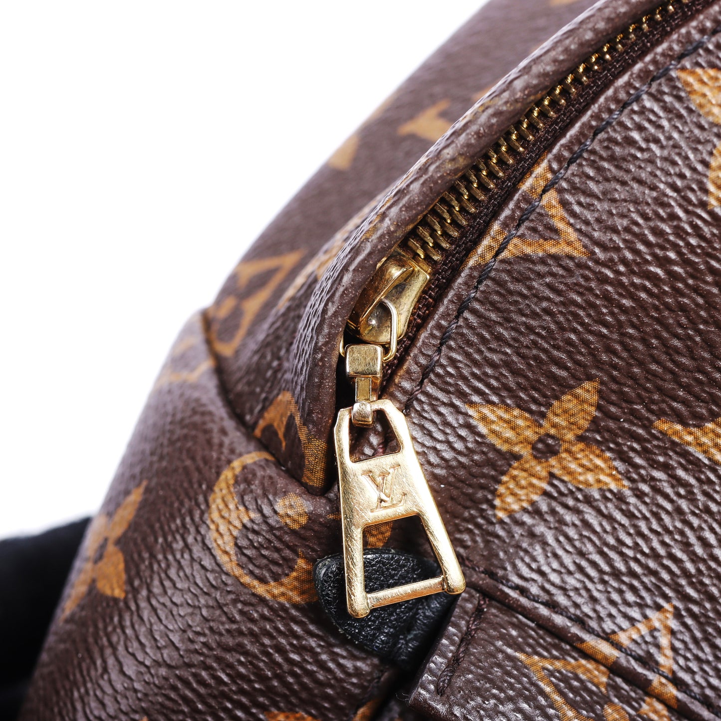 Pre-Owned Louis Vuitton Palm Springs Monogram Brown Coated Canvas Backpack 58084286