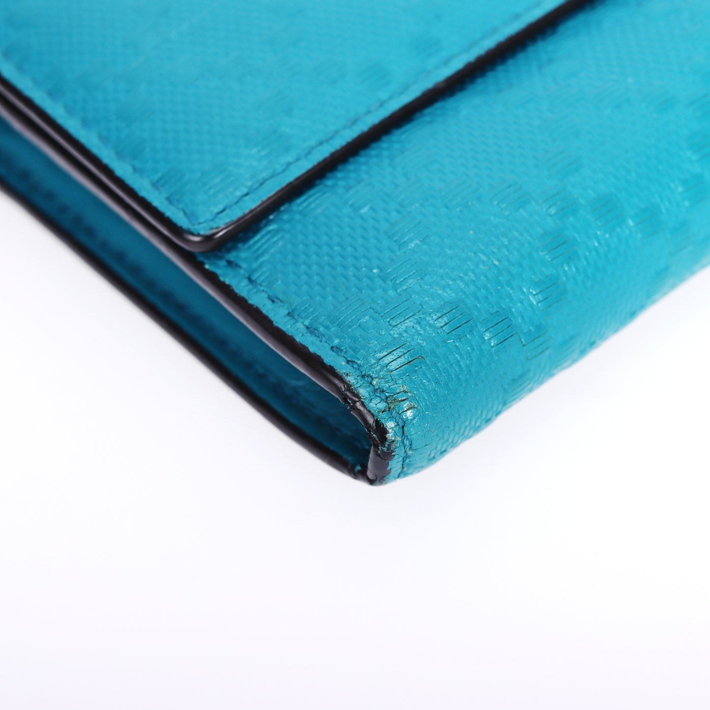 Pre-Owned Gucci Blue Calfskin Wallet 58339688