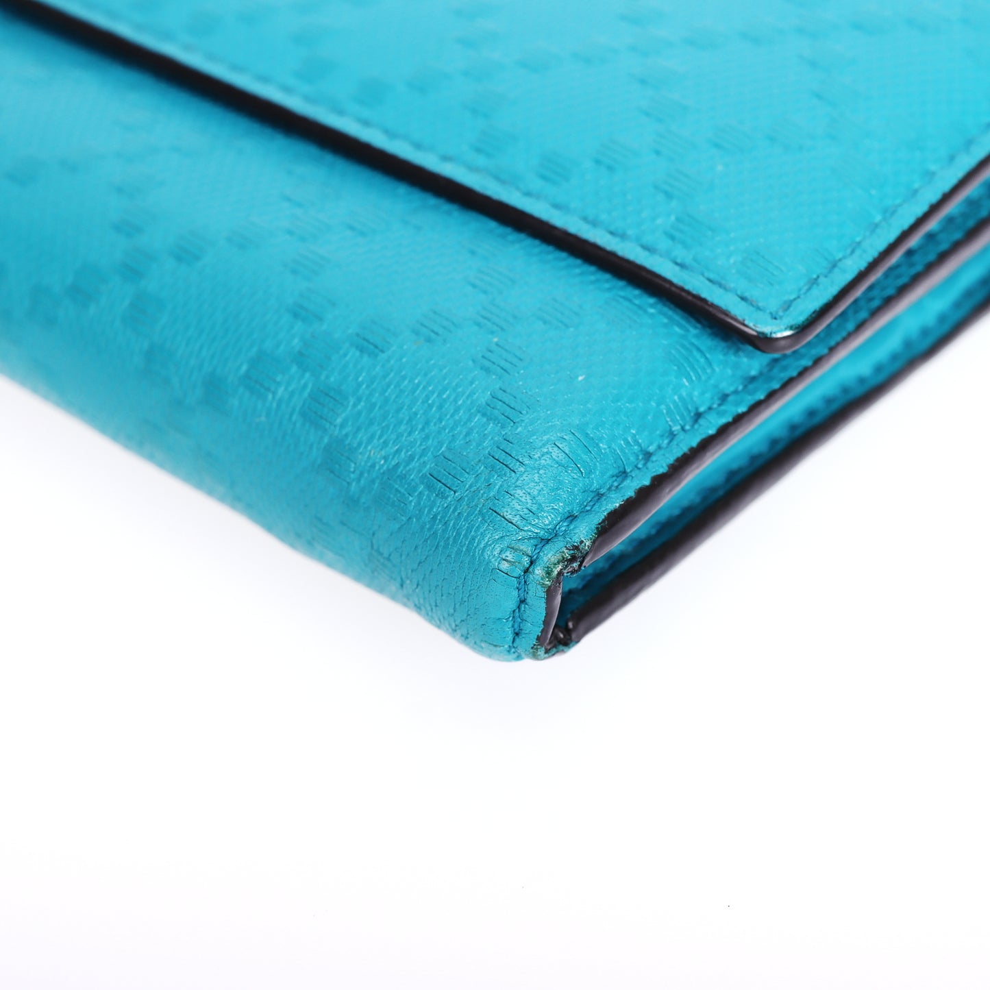 Pre-Owned Gucci Blue Calfskin Wallet 58339688