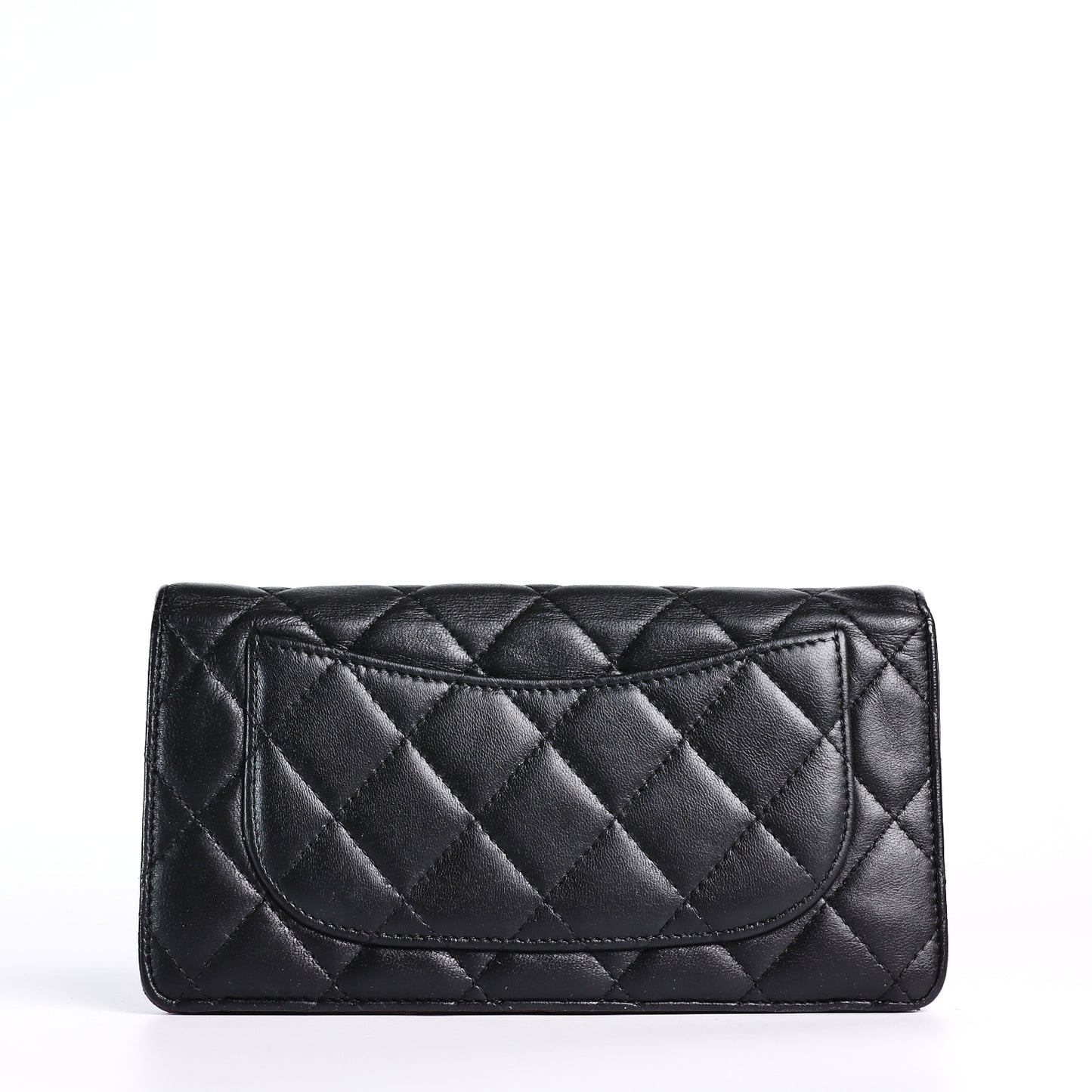 Pre-Owned Chanel Black Quilted Lambskin Long Wallet 60036868