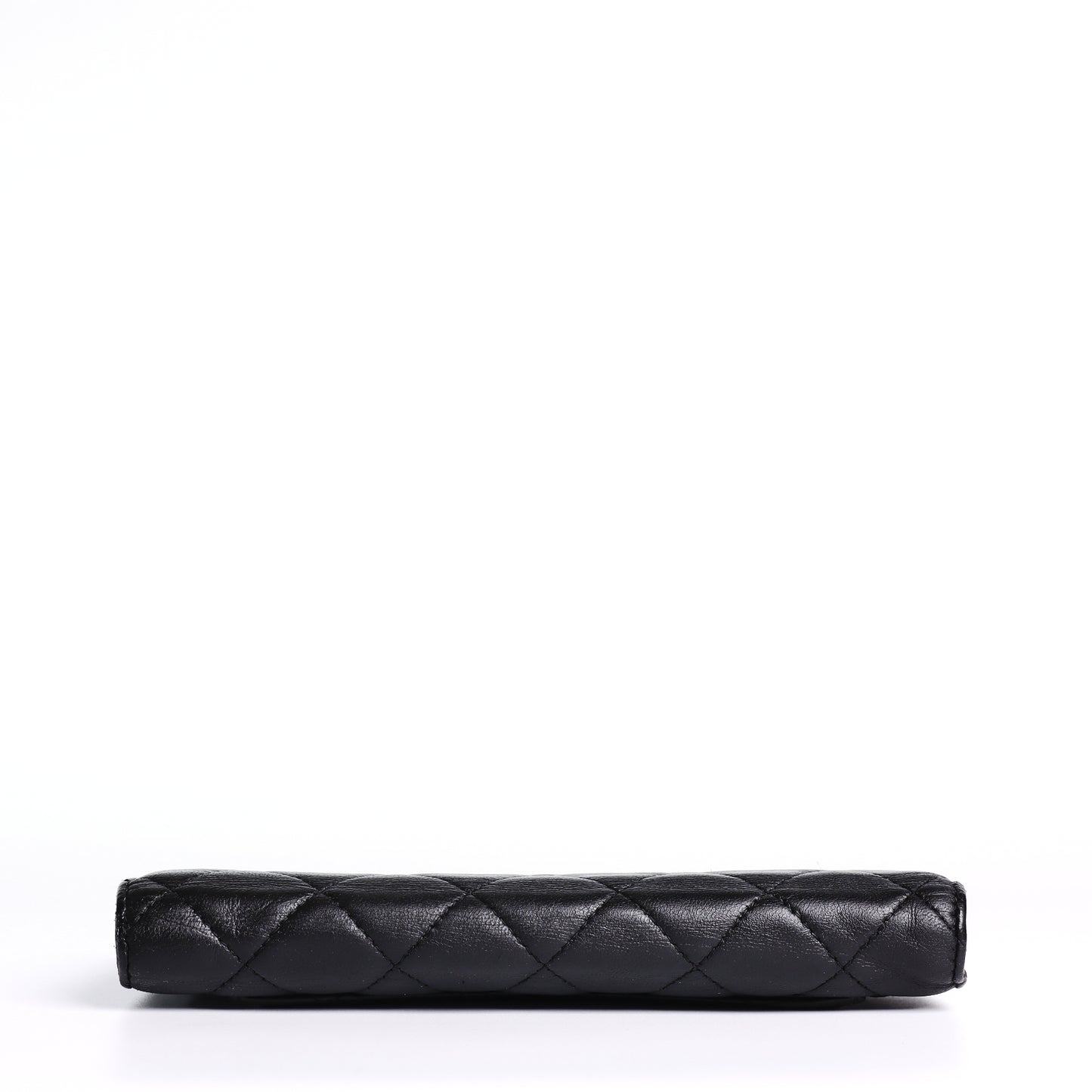 Pre-Owned Chanel Black Quilted Lambskin Long Wallet 60036868