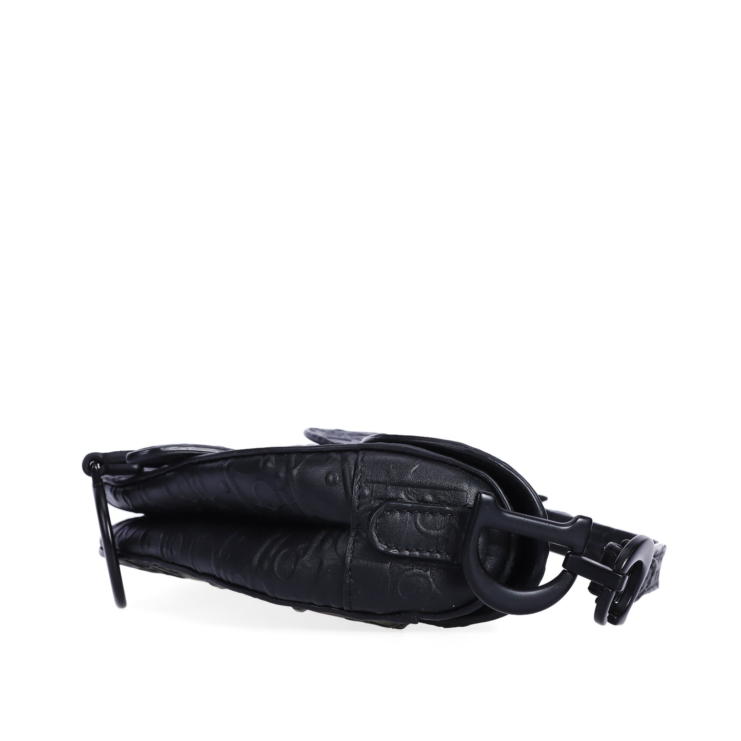 Pre-Owned Dior Saddle Black Calfskin Leather Shoulder Bag 60133325
