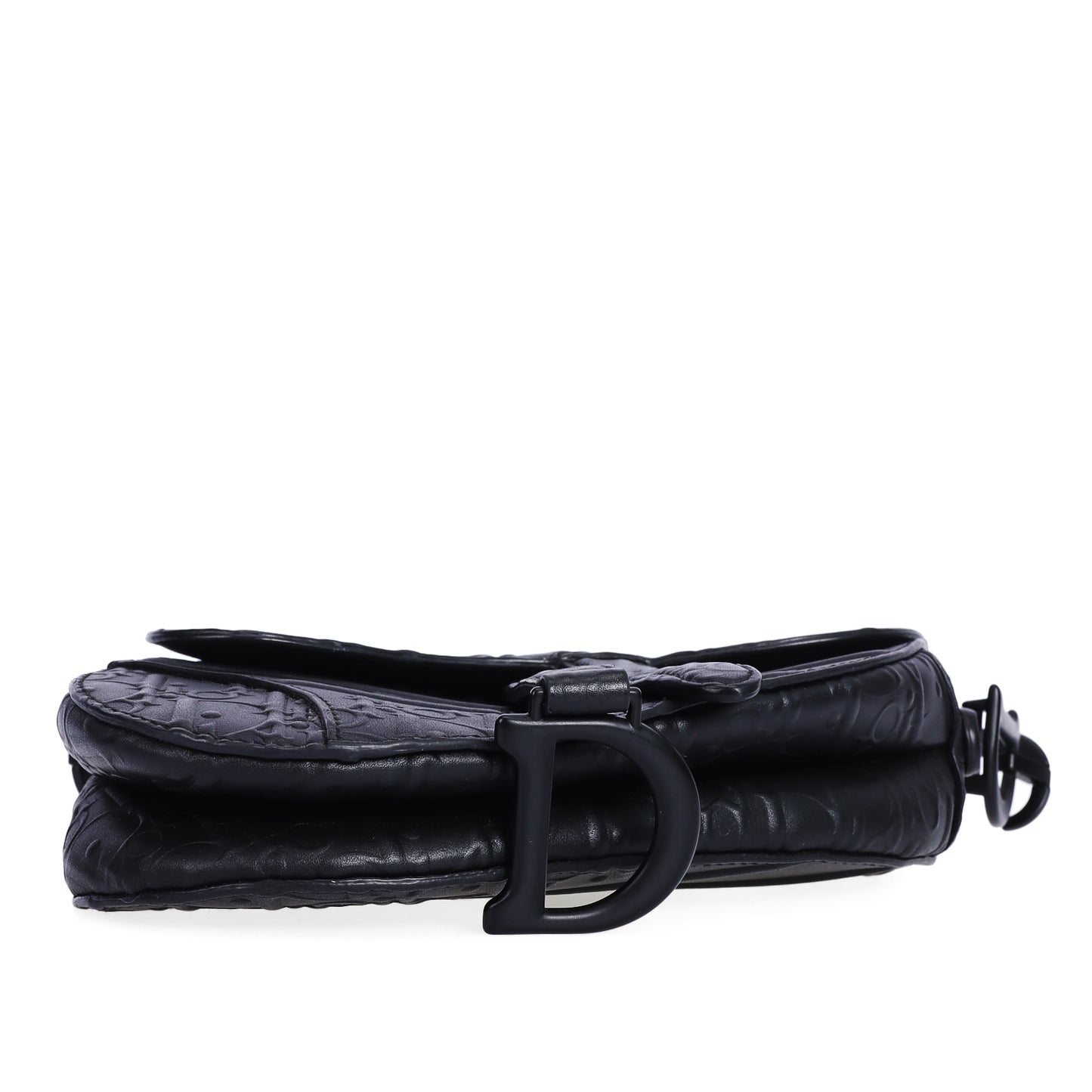 Pre-Owned Dior Saddle Black Calfskin Leather Shoulder Bag 60133325