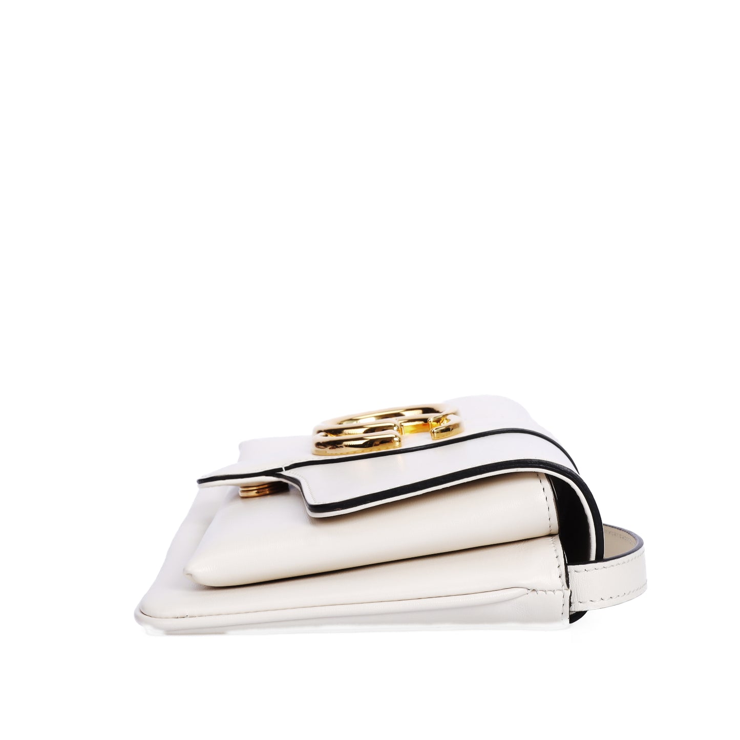 Pre-Owned Gucci Arli White Calfskin Shoulder Bag B61414416