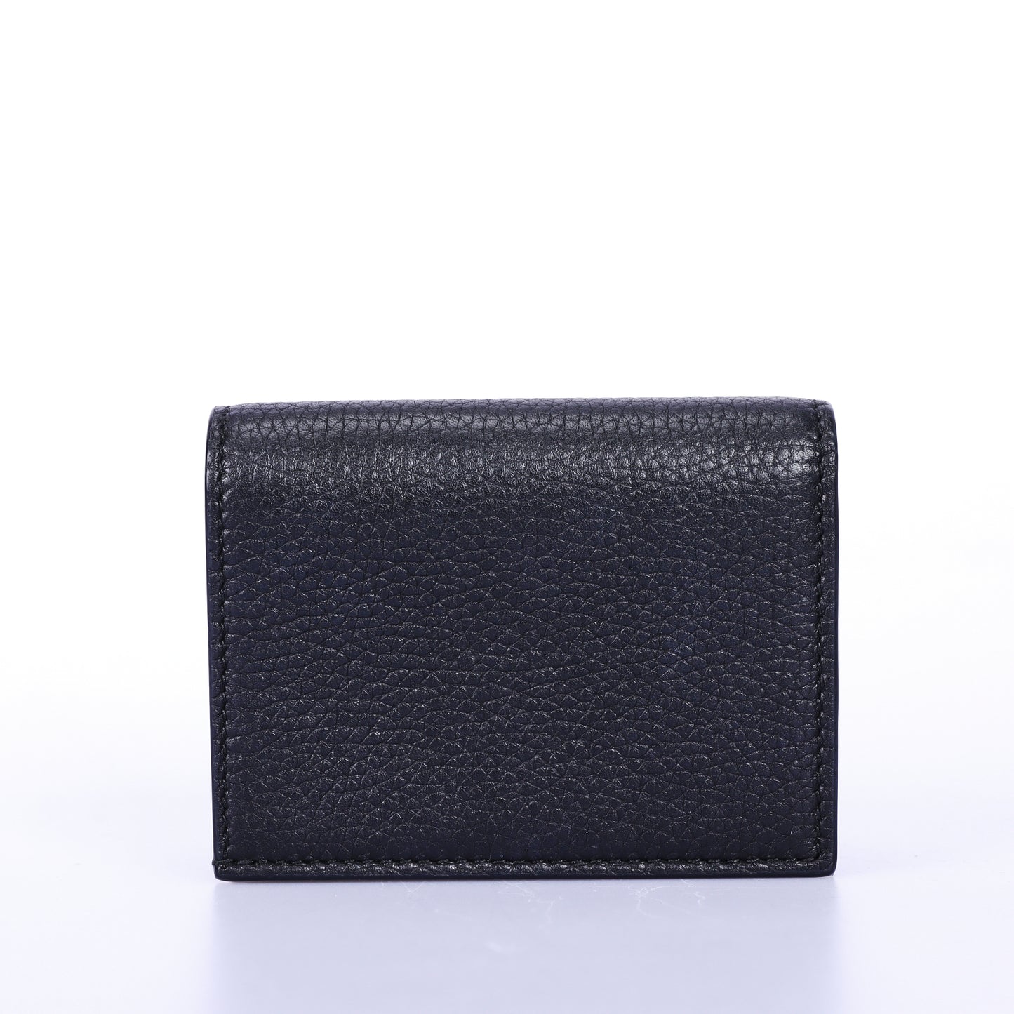 Pre-Owned Gucci Animalier Bee Black Calfskin Leather Small Wallet 64098083