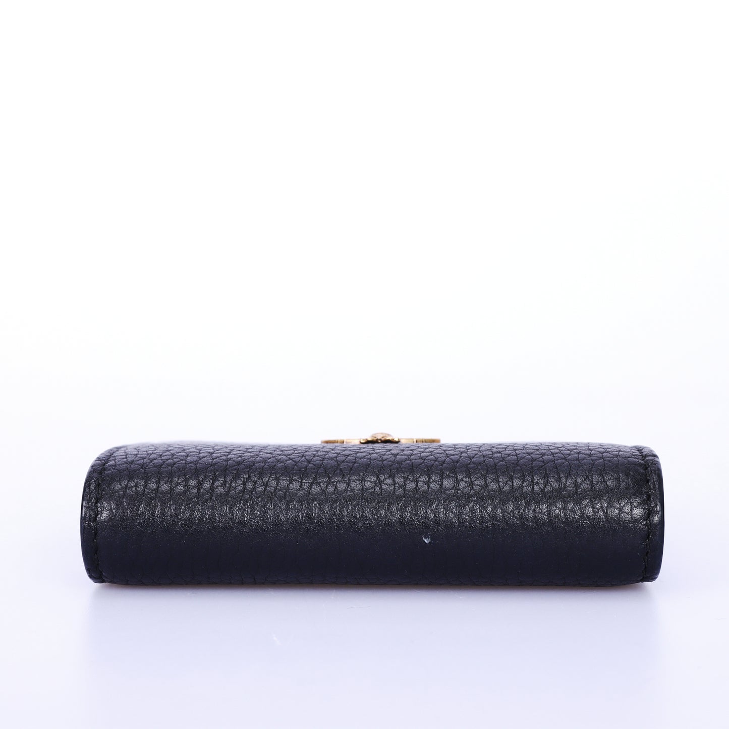 Pre-Owned Gucci Animalier Bee Black Calfskin Leather Small Wallet 64098083