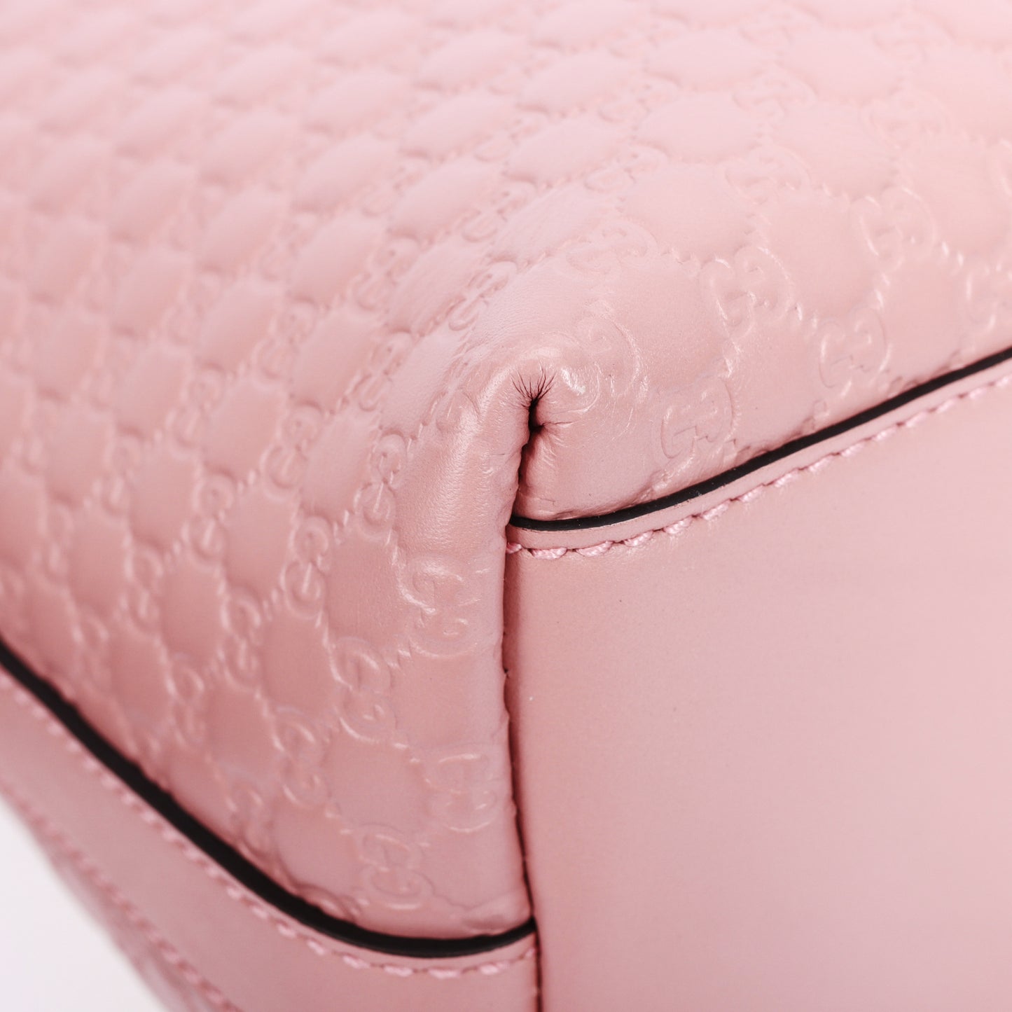 Pre-Owned Gucci Pink Guccissima Calfskin Shoulder Bag 65111949